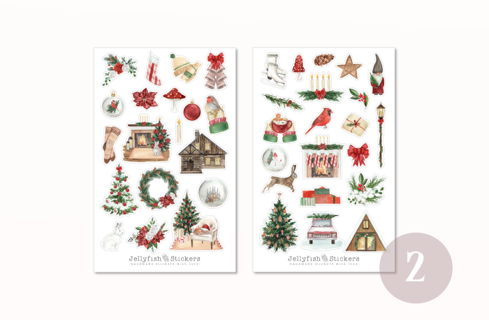 Weihnachten Sticker Set