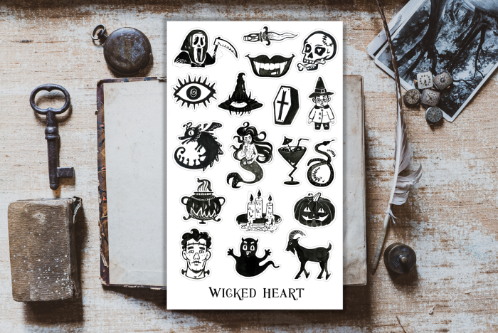 Halloween Stickerbogen