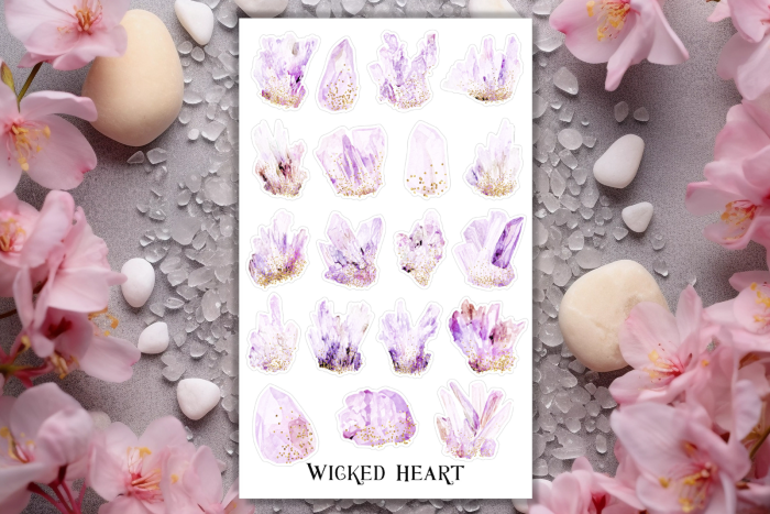 Crystals Sticker Sheet