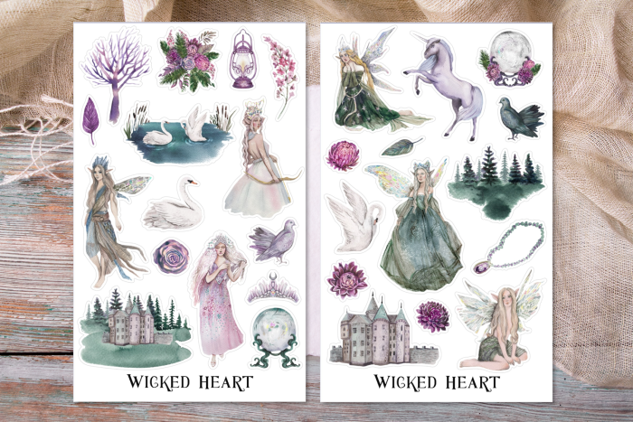 Märchen Stickerbogen