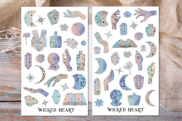 Magie Stickerbogen