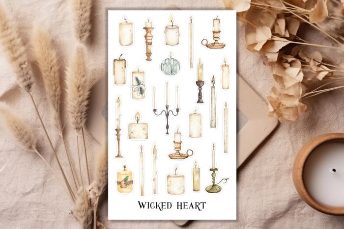 Candles Sticker Sheet