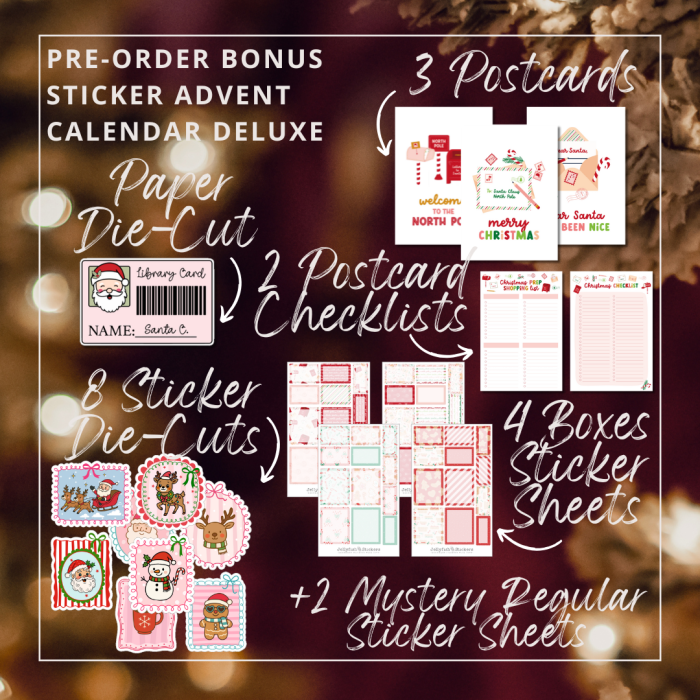 PRE-ORDER + BONUS - Sticker Advent Calendar 2025: EVERYDAY