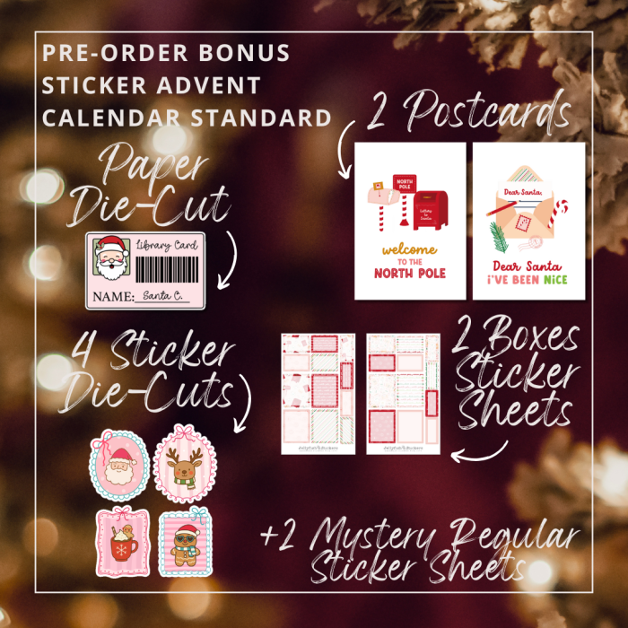 PRE-ORDER + BONUS - Sticker Advent Calendar 2025: EVERYDAY
