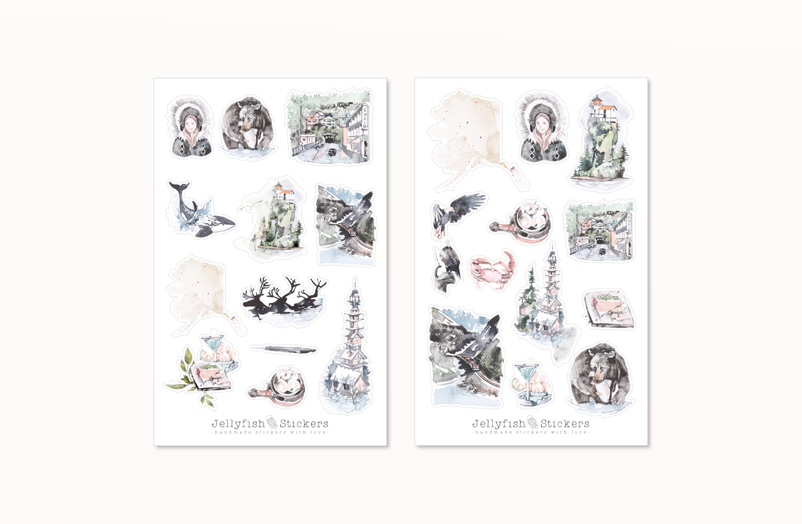 jellyfish-stickers-alaska-sticker-set