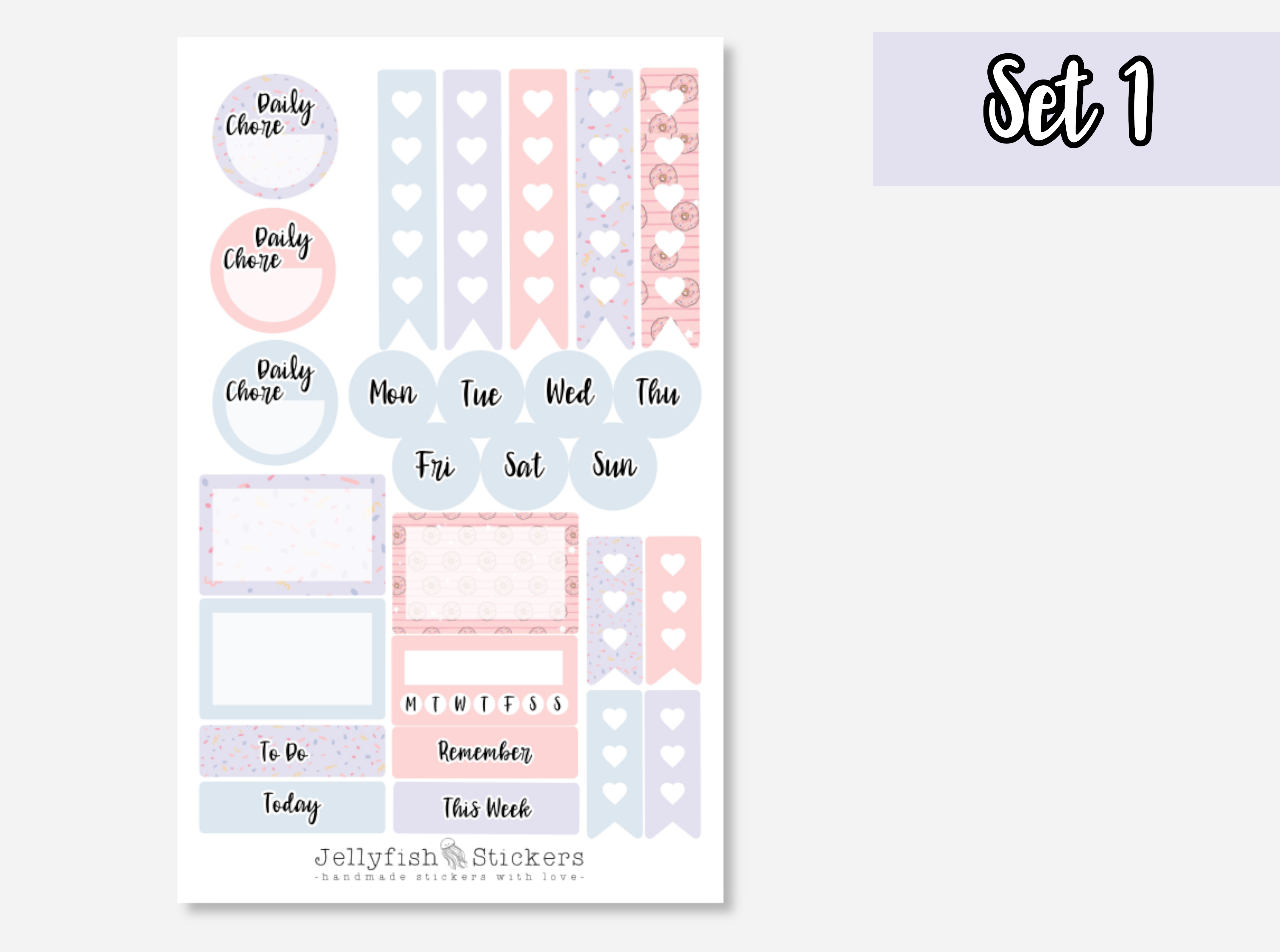 Mädchen Wochenende Sticker Set | 2 Bögen Mit Süßen Aufklebern | Für Journal, Planer & Scrapbooking