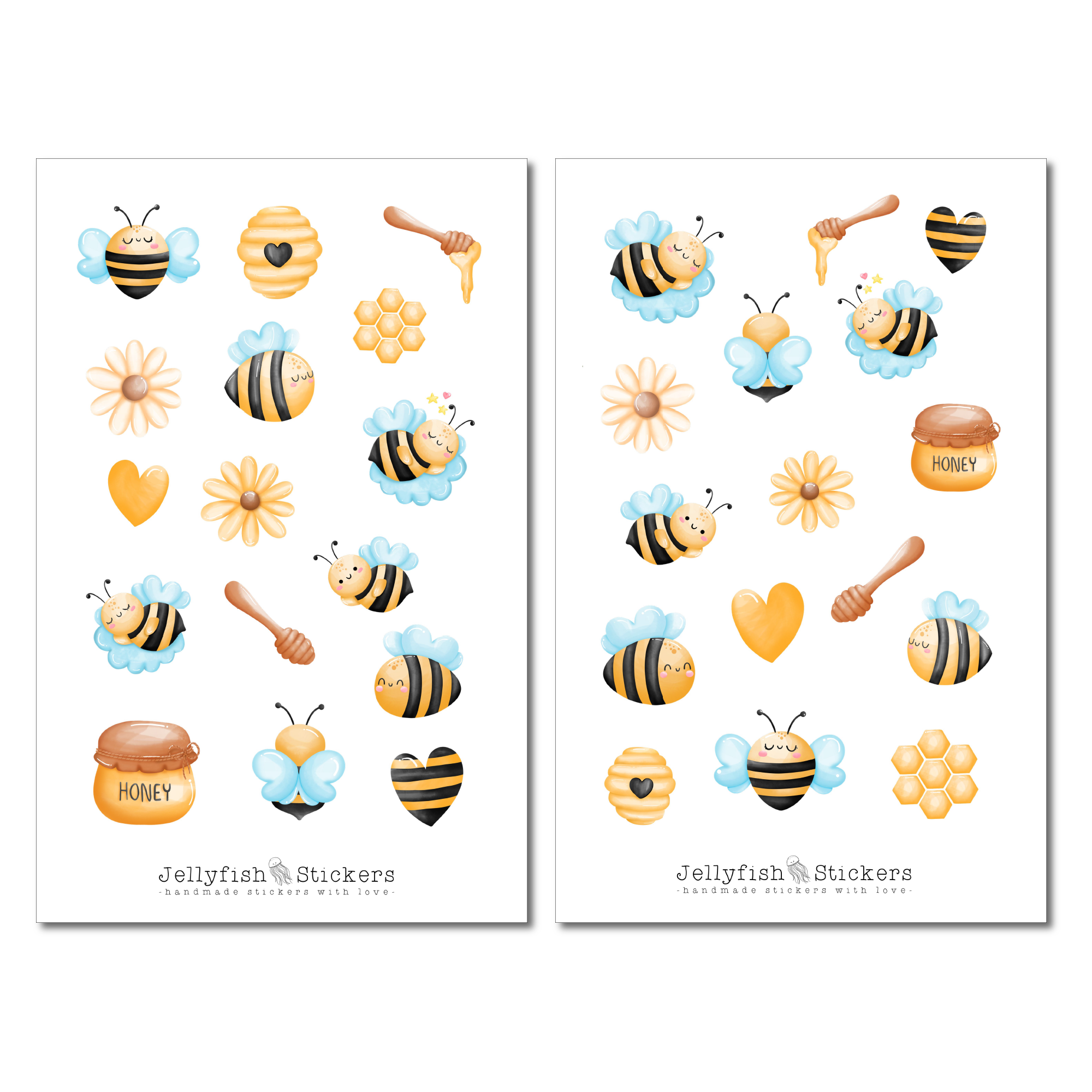 Bienen Sticker Set