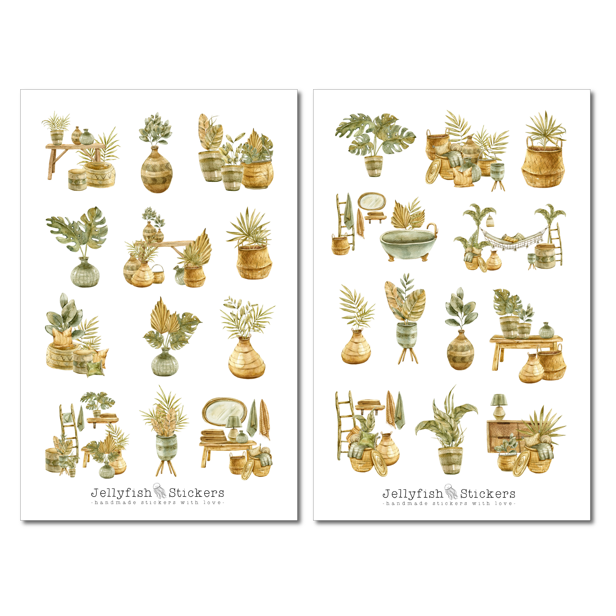 Boho Zuhause Sticker Set