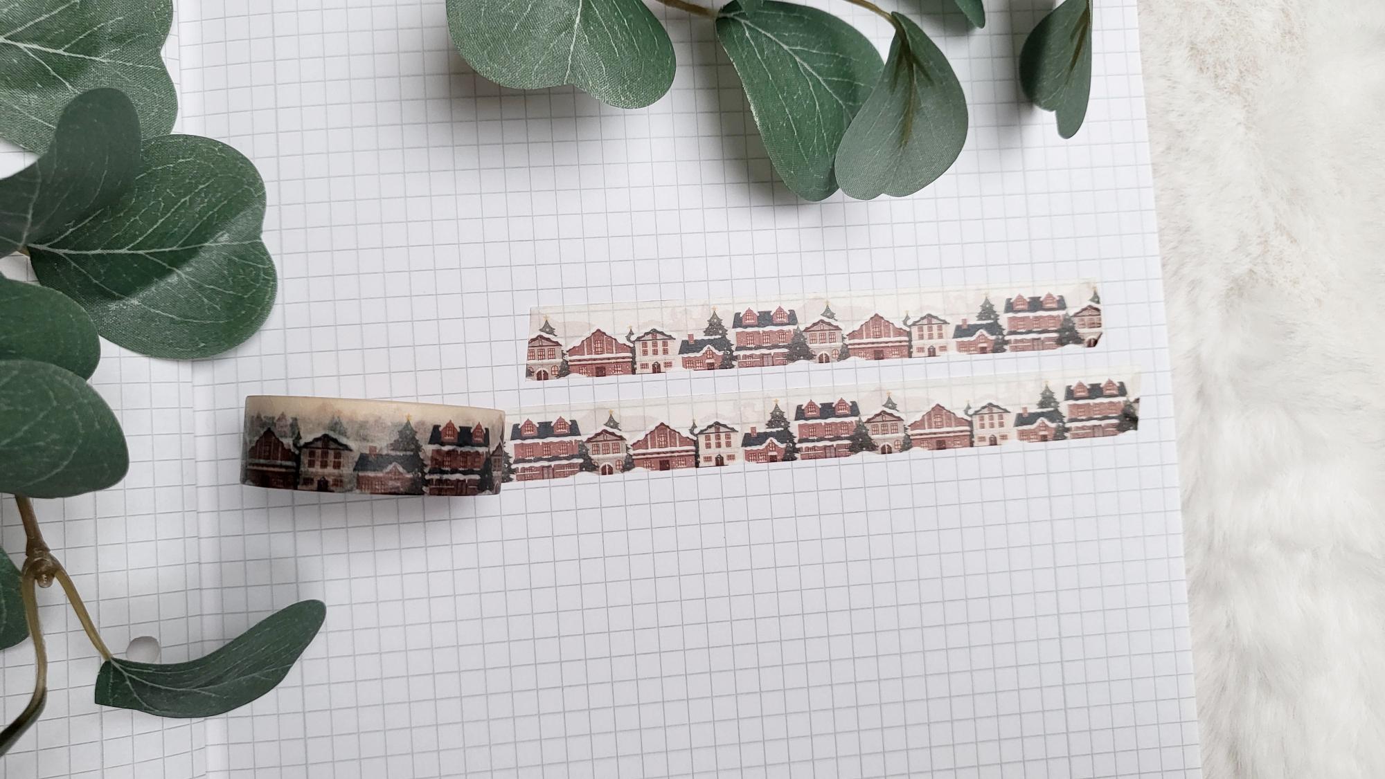 Washi Tape Verschneites Dorf