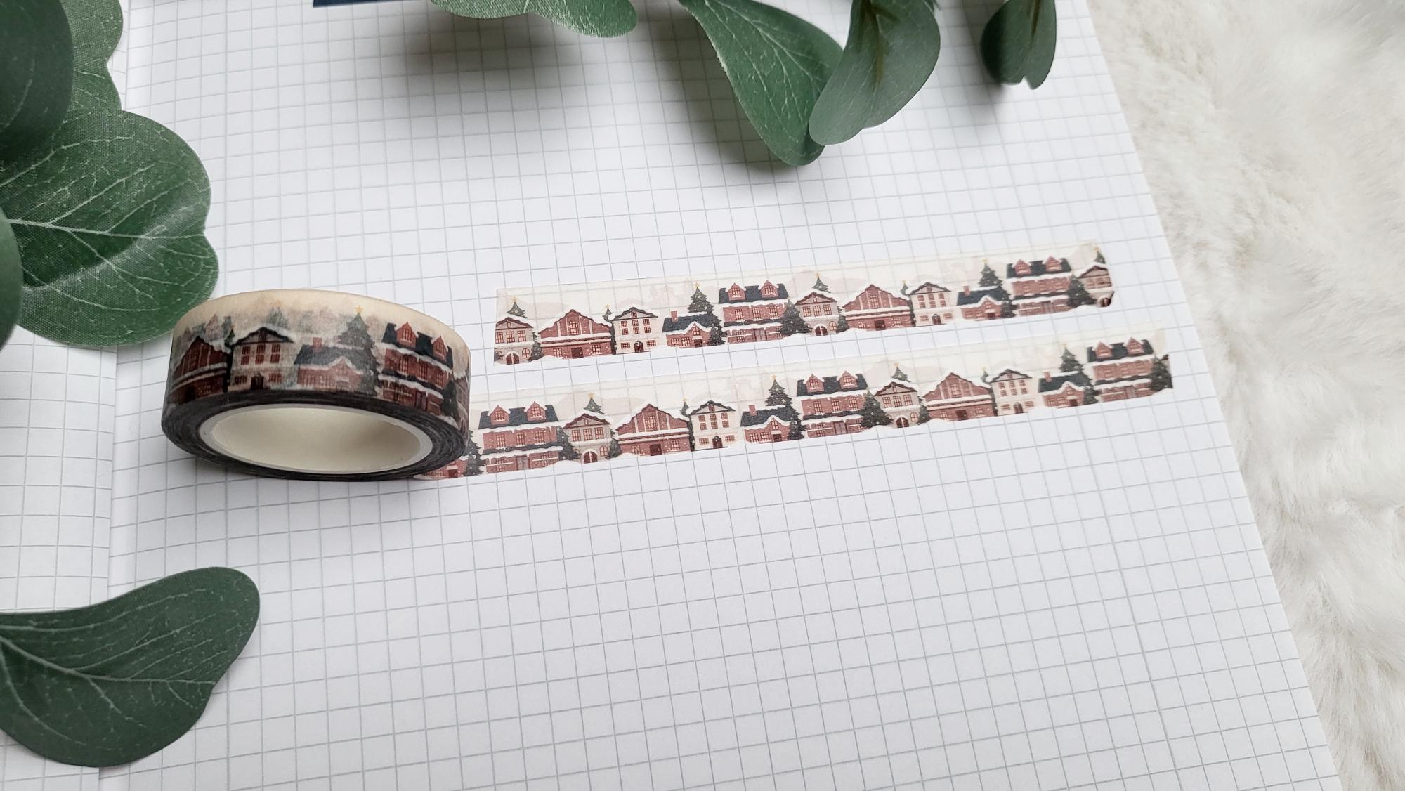 Washi Tape Verschneites Dorf