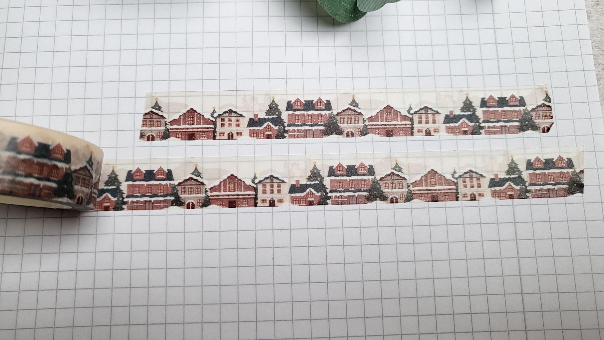 Washi Tape Verschneites Dorf