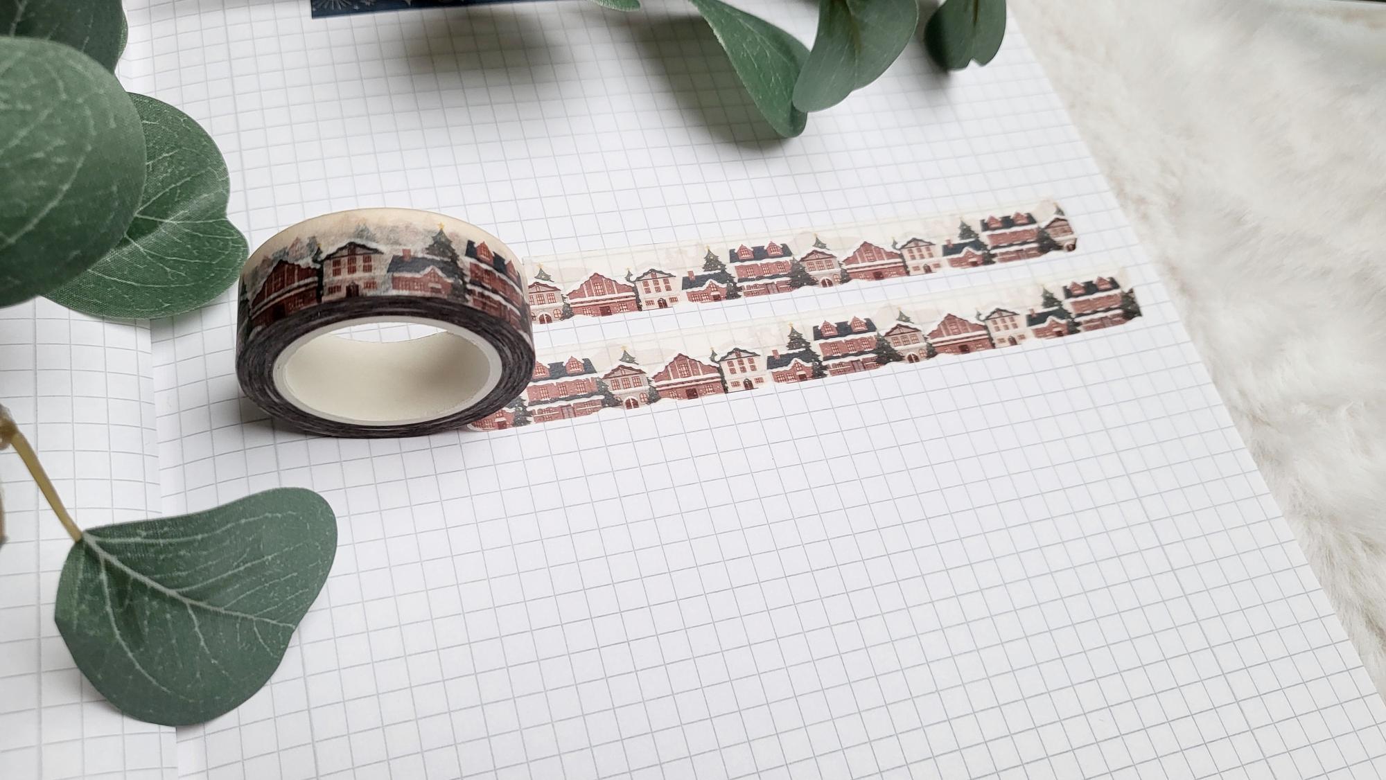 Washi Tape Verschneites Dorf