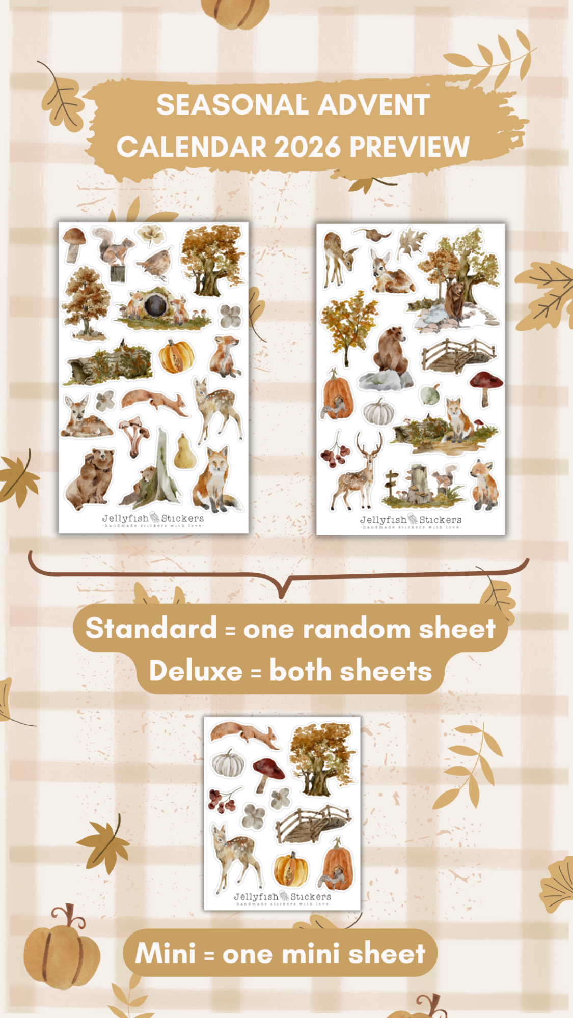 VORBESTELLUNG + BONUS - Sticker Adventskalender 2026: SEASONAL