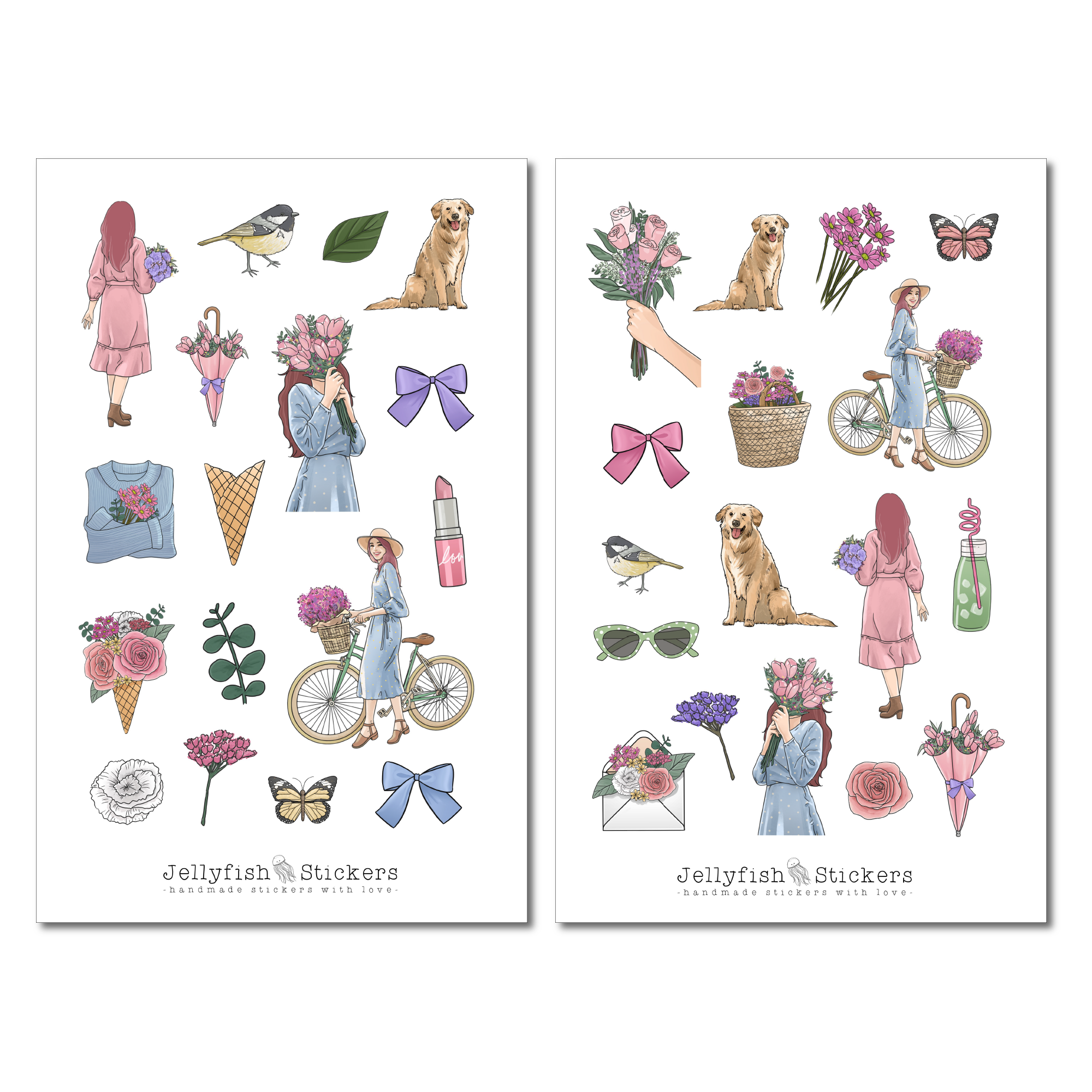 Girls Summer Sticker Set