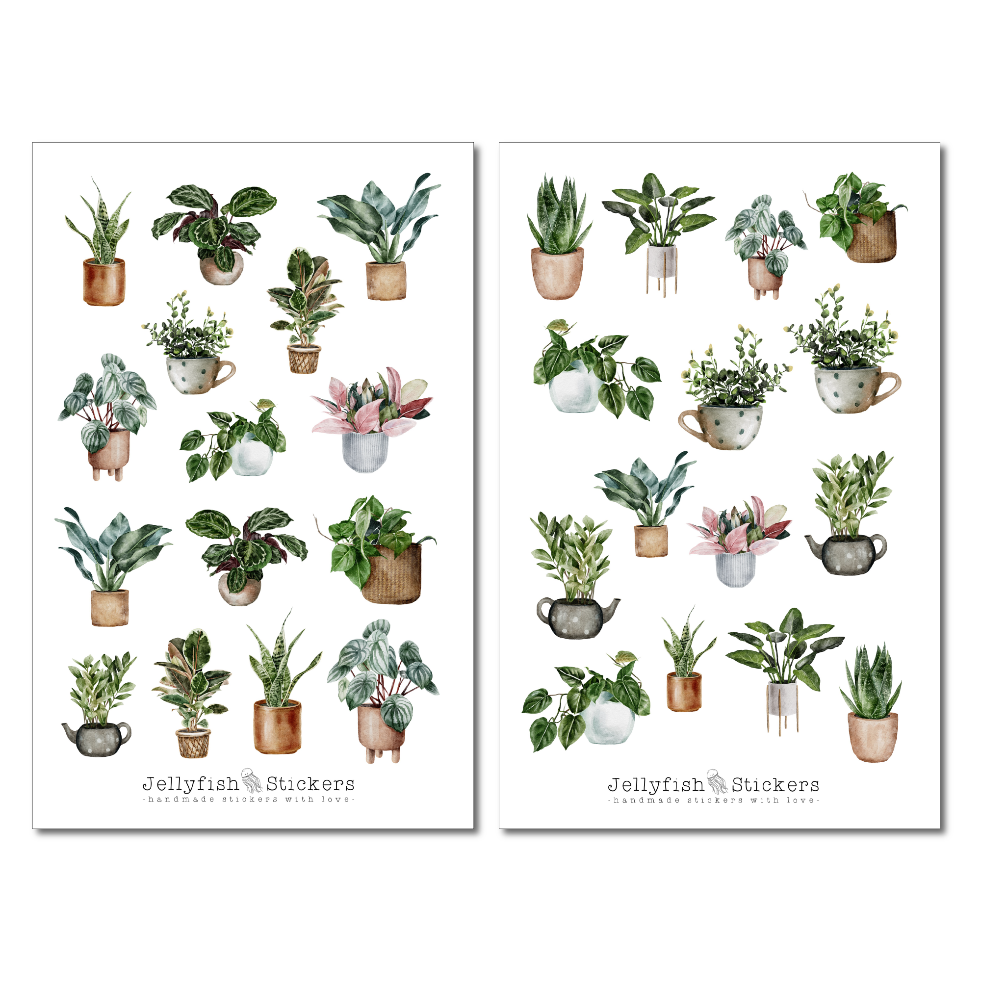 Pflanzen Sticker Set