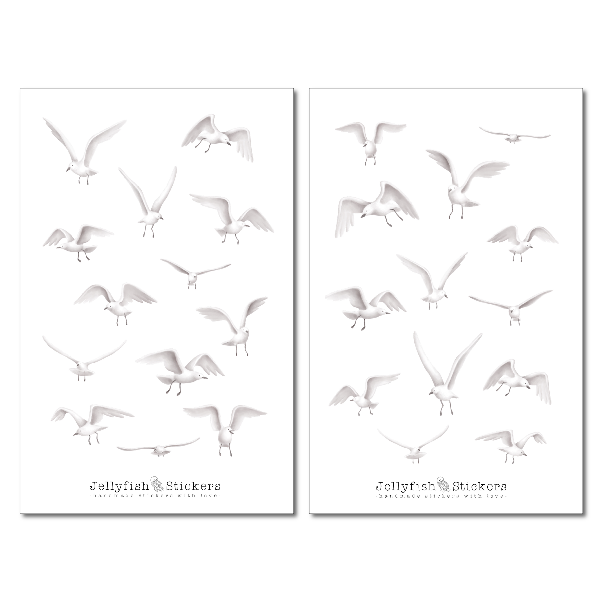 Seagull Sticker Set