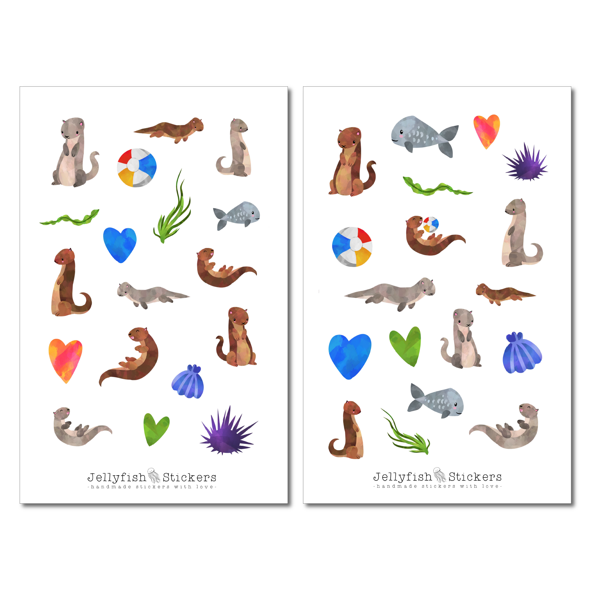 Otter Sticker Set