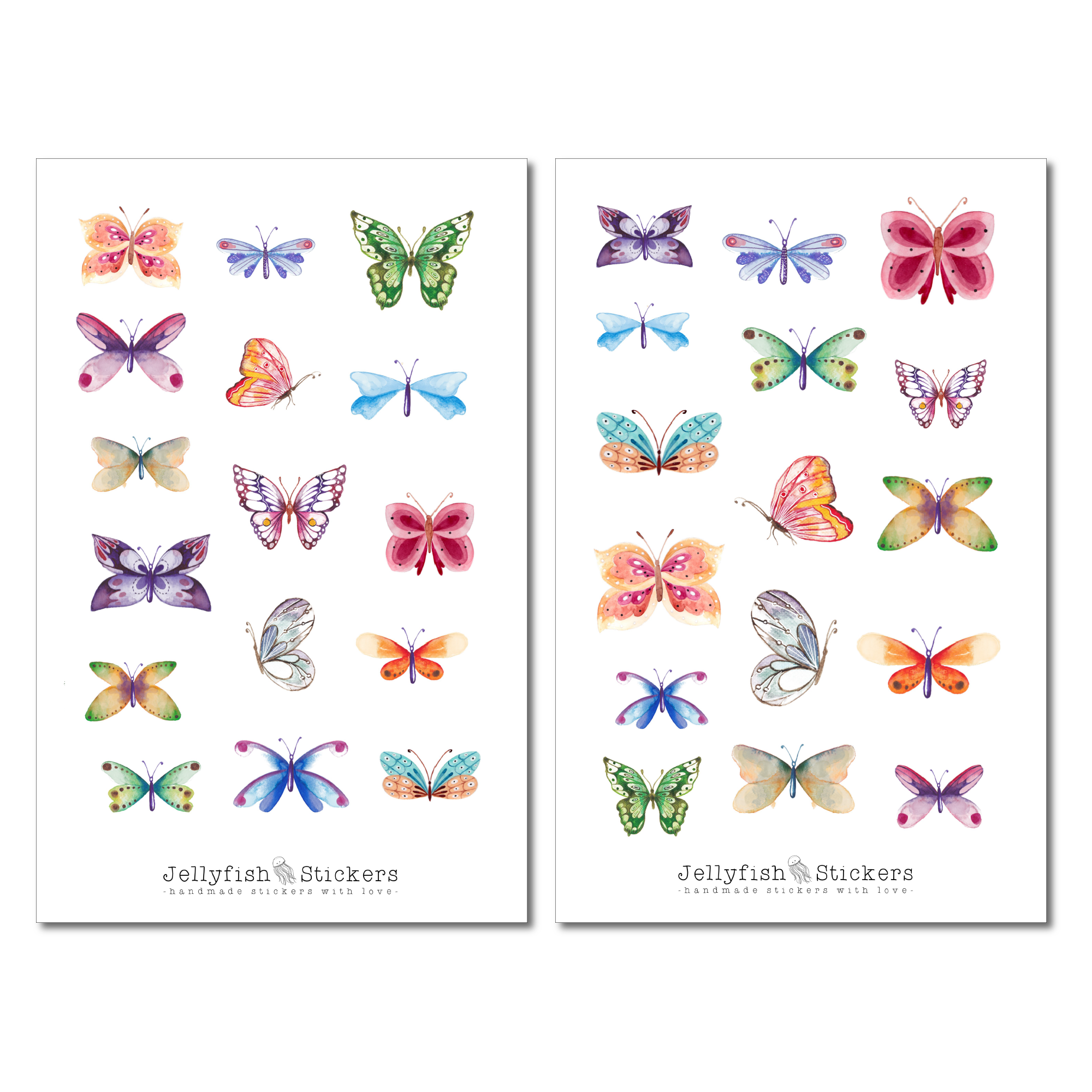 Schmetterlinge Sticker Set