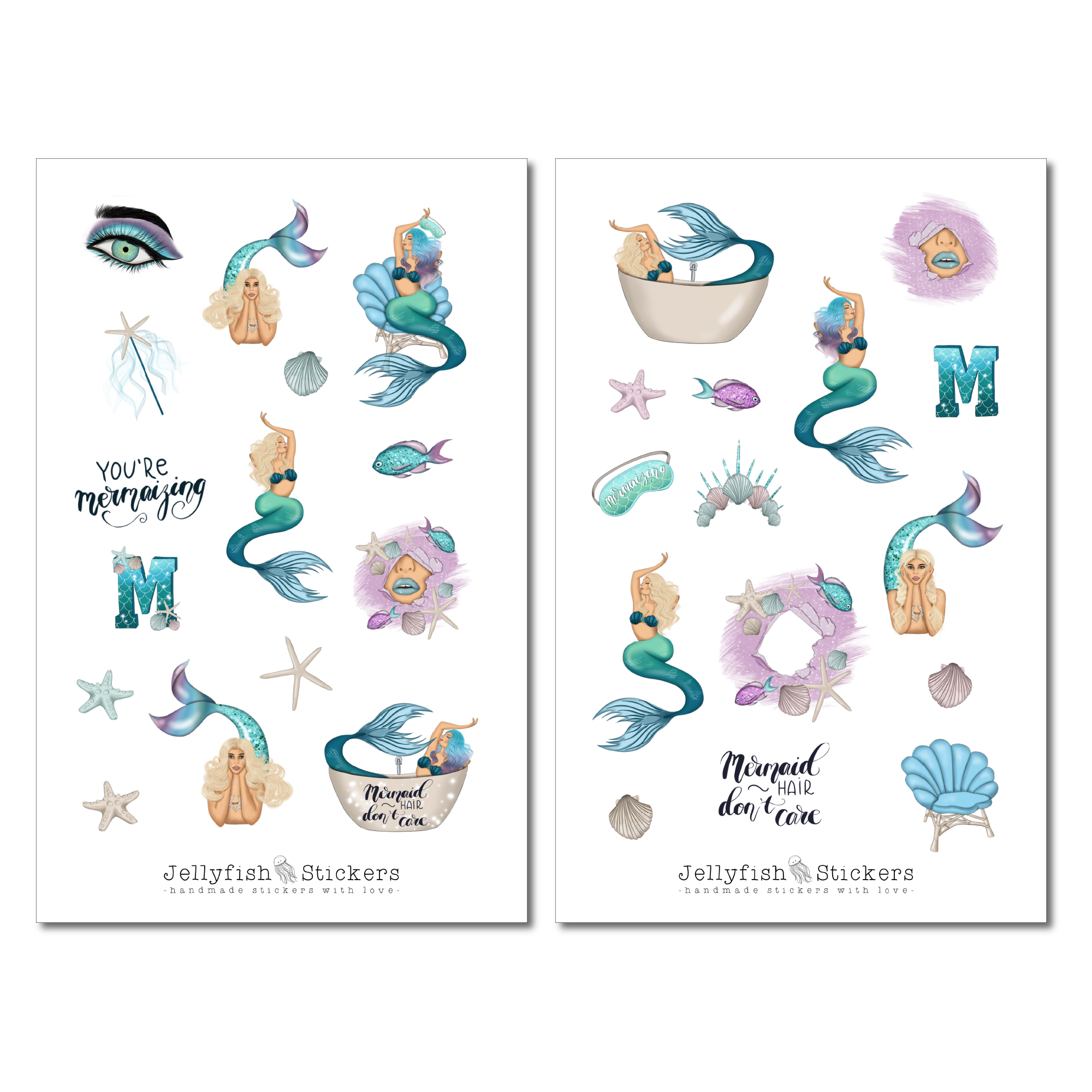 Girls Mermaid Sticker Set