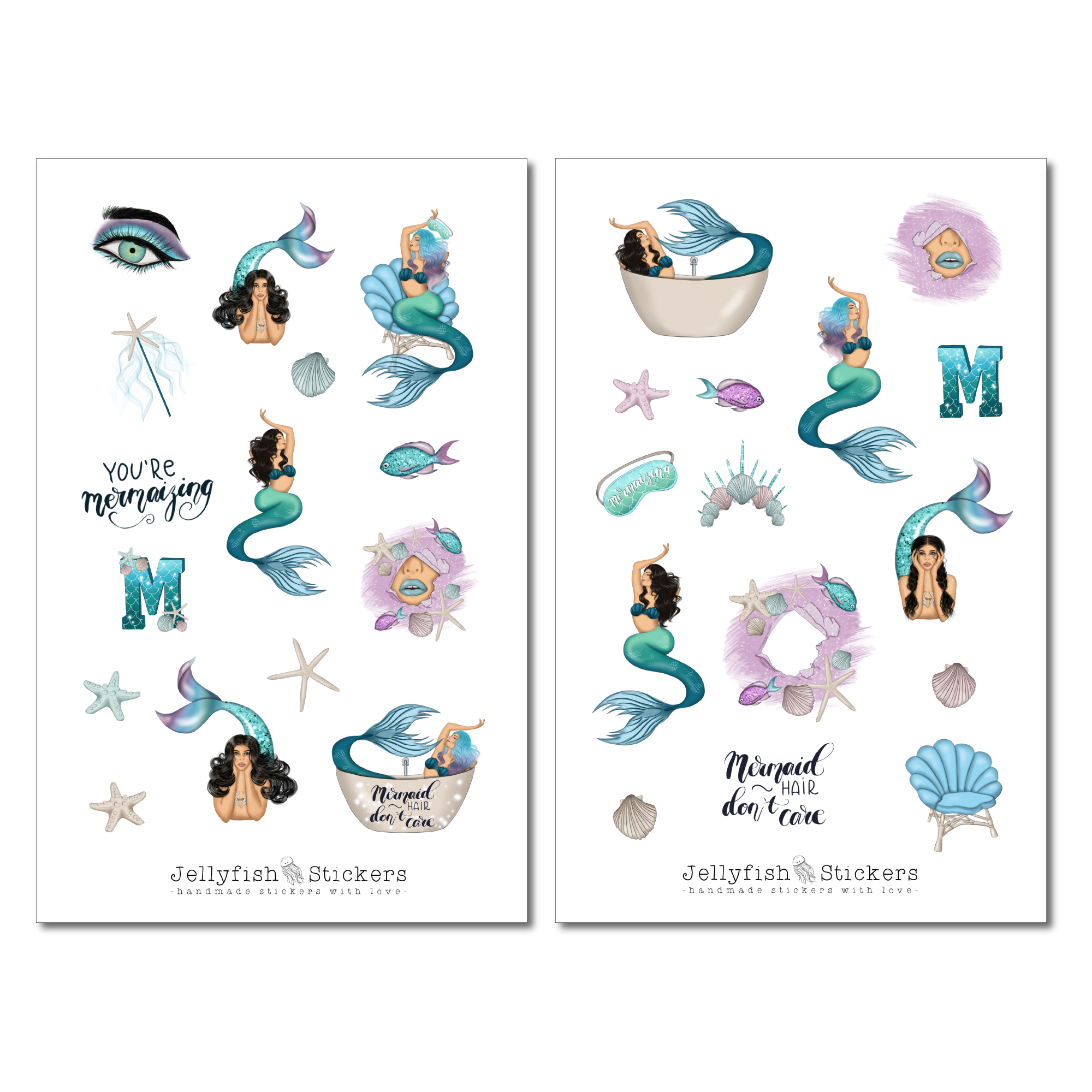 Girls Mermaid Sticker Set