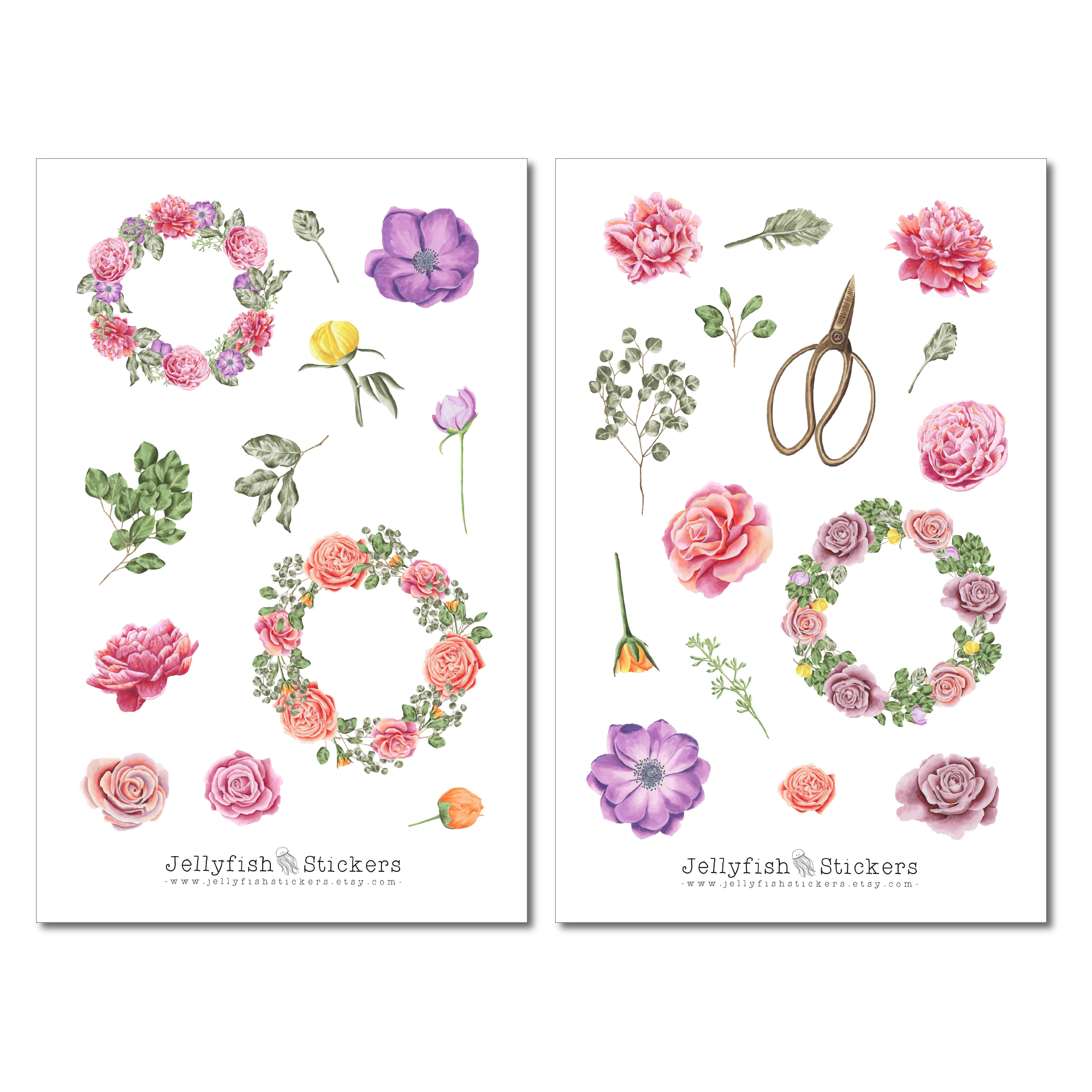 Blumengarten Sticker Set
