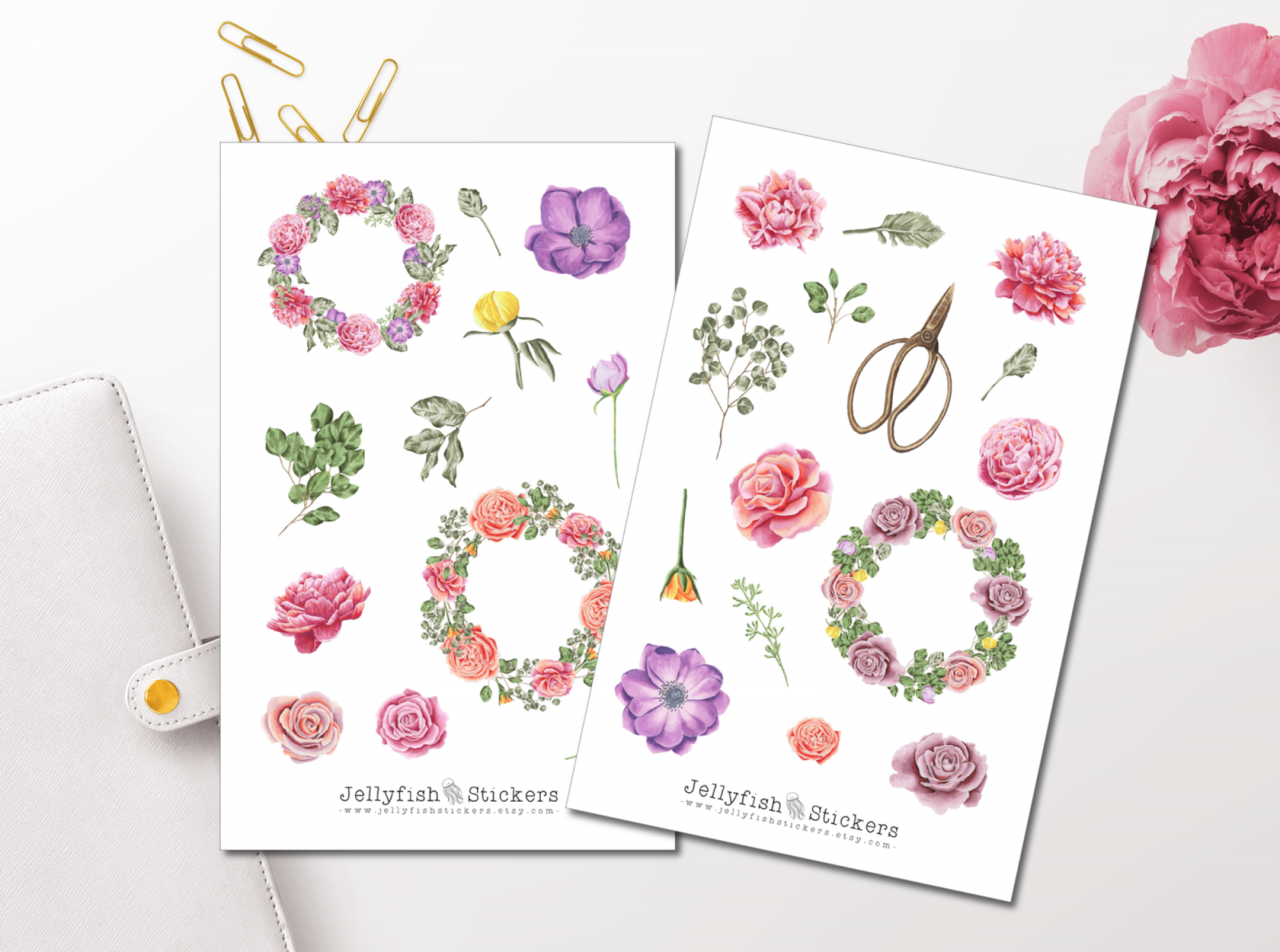 Blumengarten Sticker Set