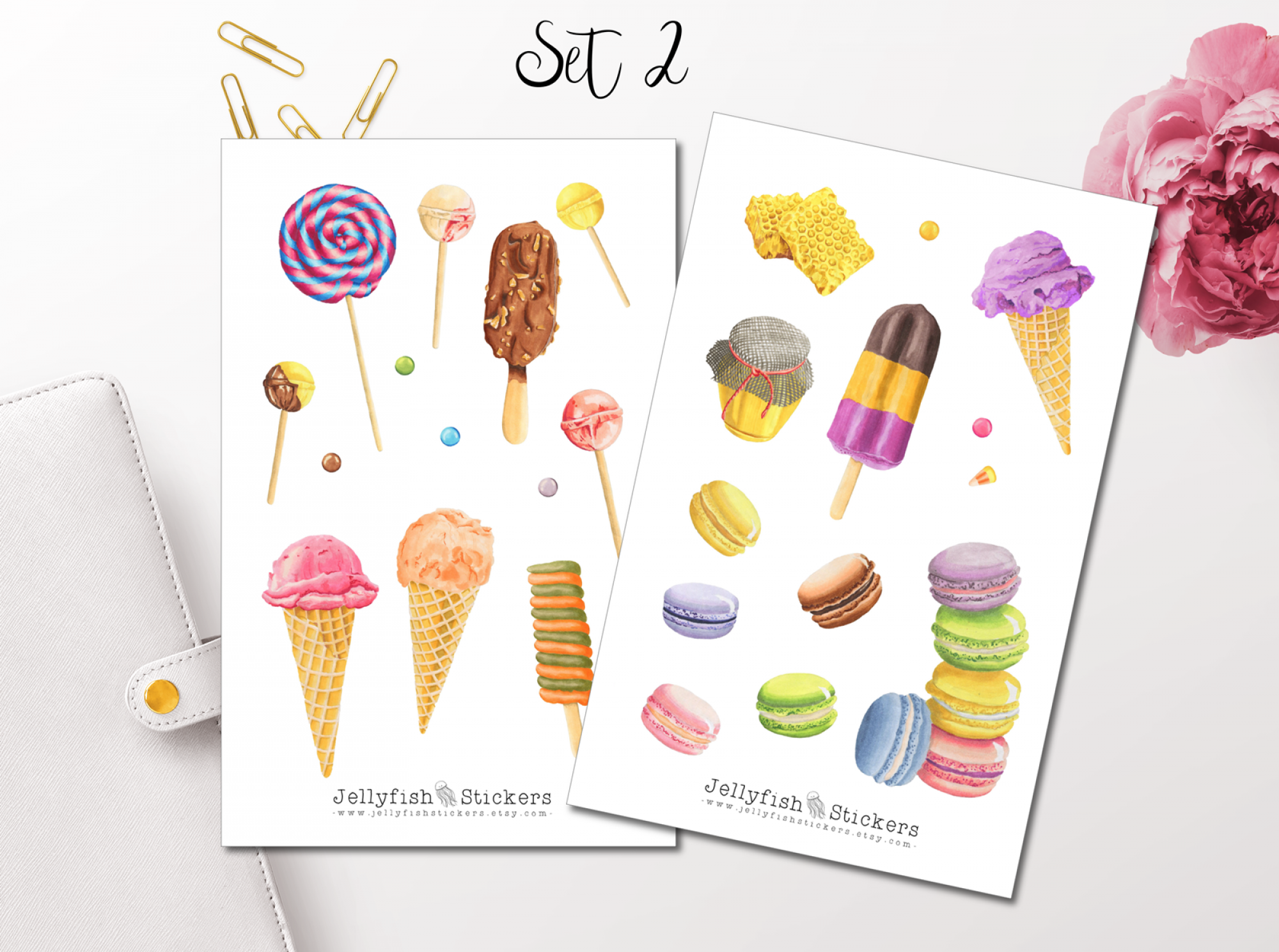 Sweet Pastry Sticker Set