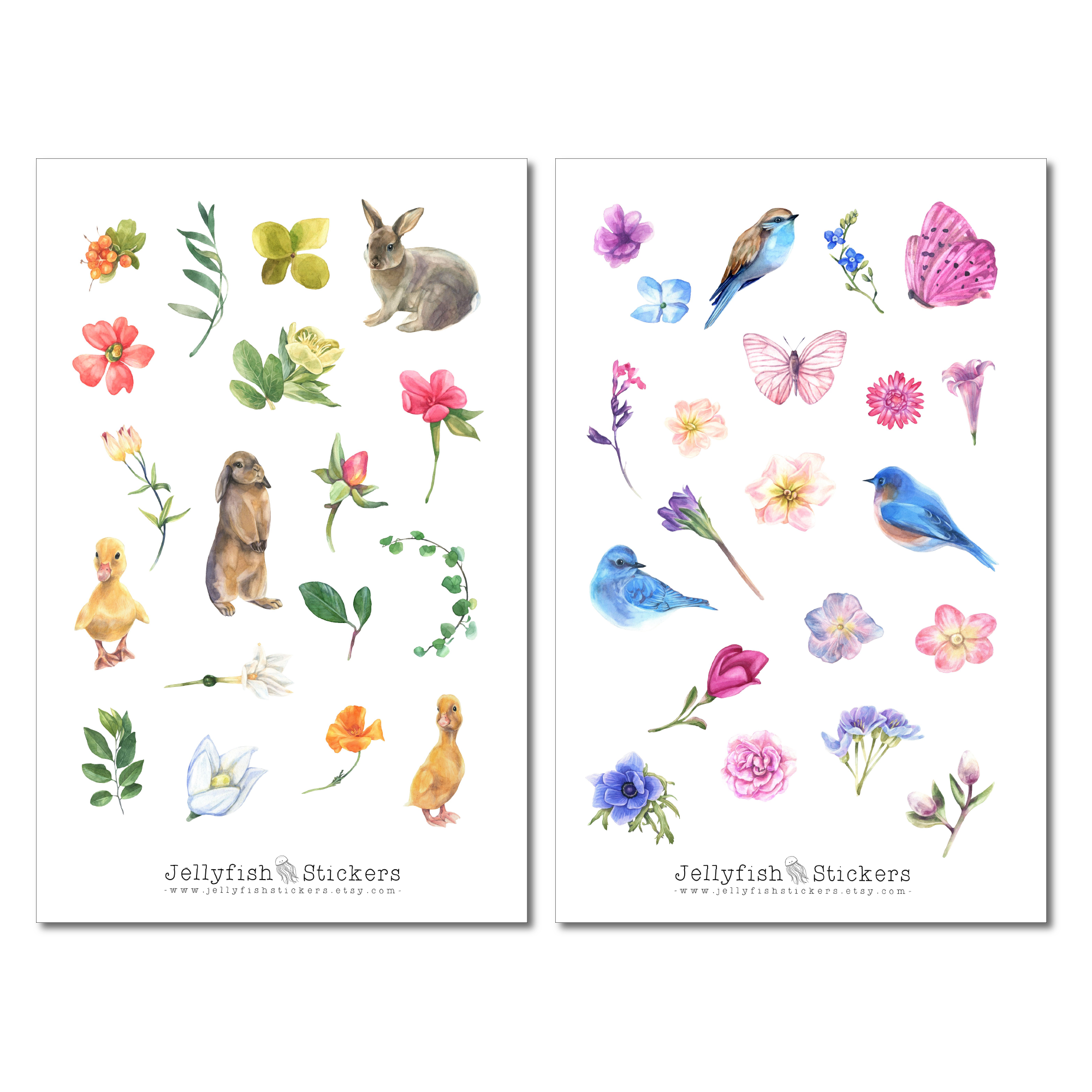 Frühling Sticker Set