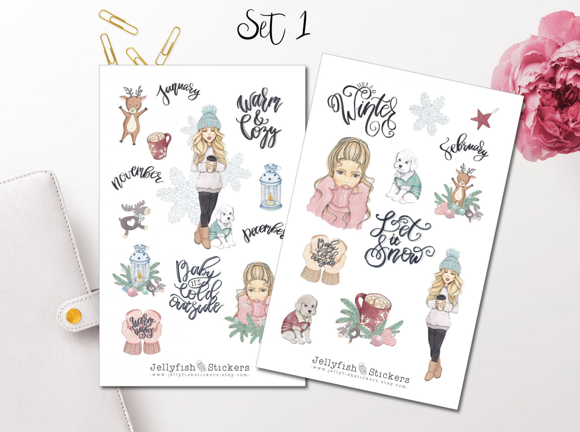 Let it Snow Sticker Set