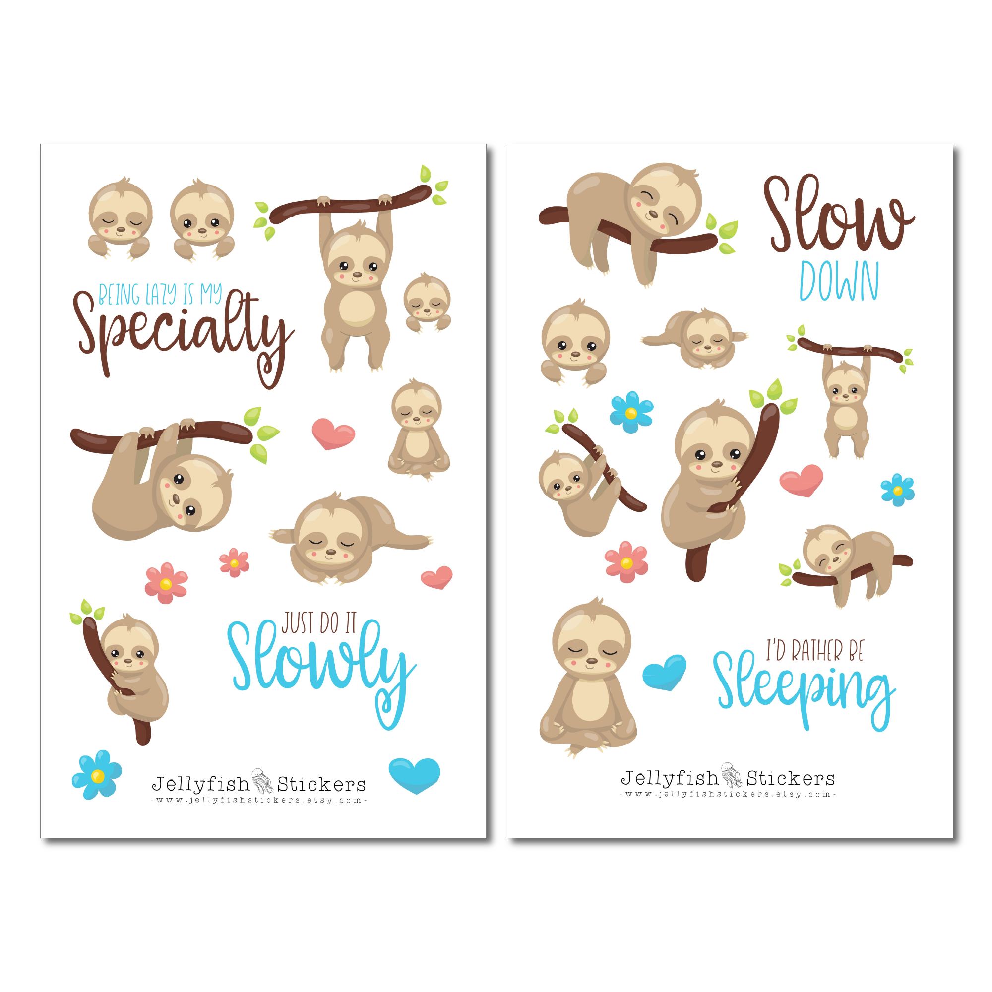 Sloth Sticker Set