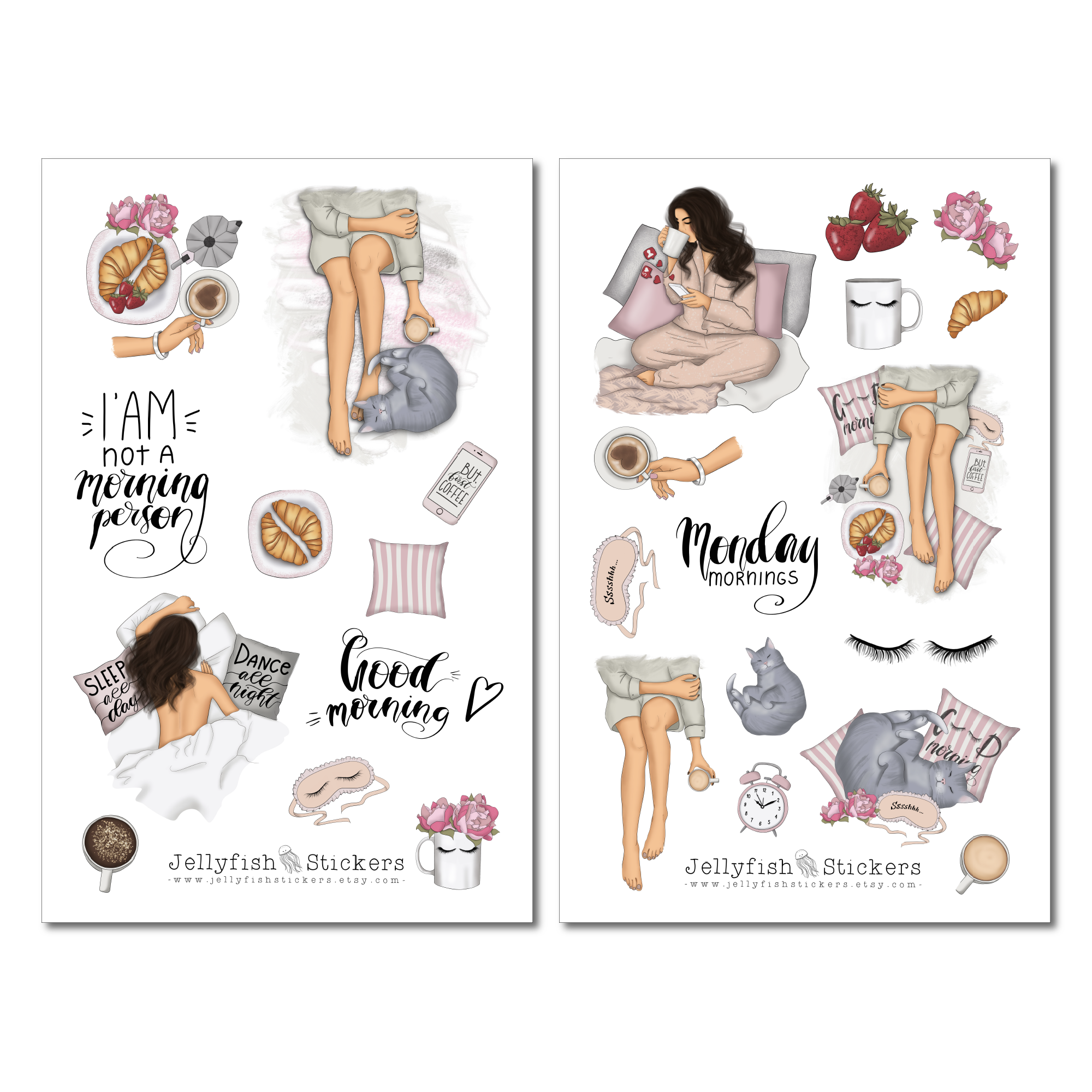 Monday Girls Sticker Set