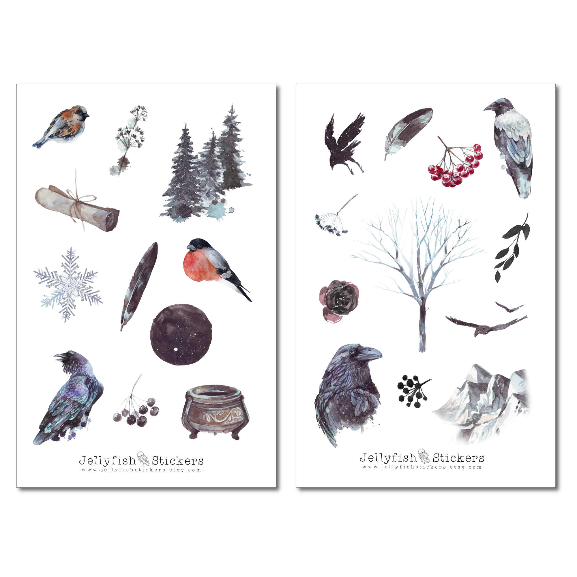 Crows Sticker Set