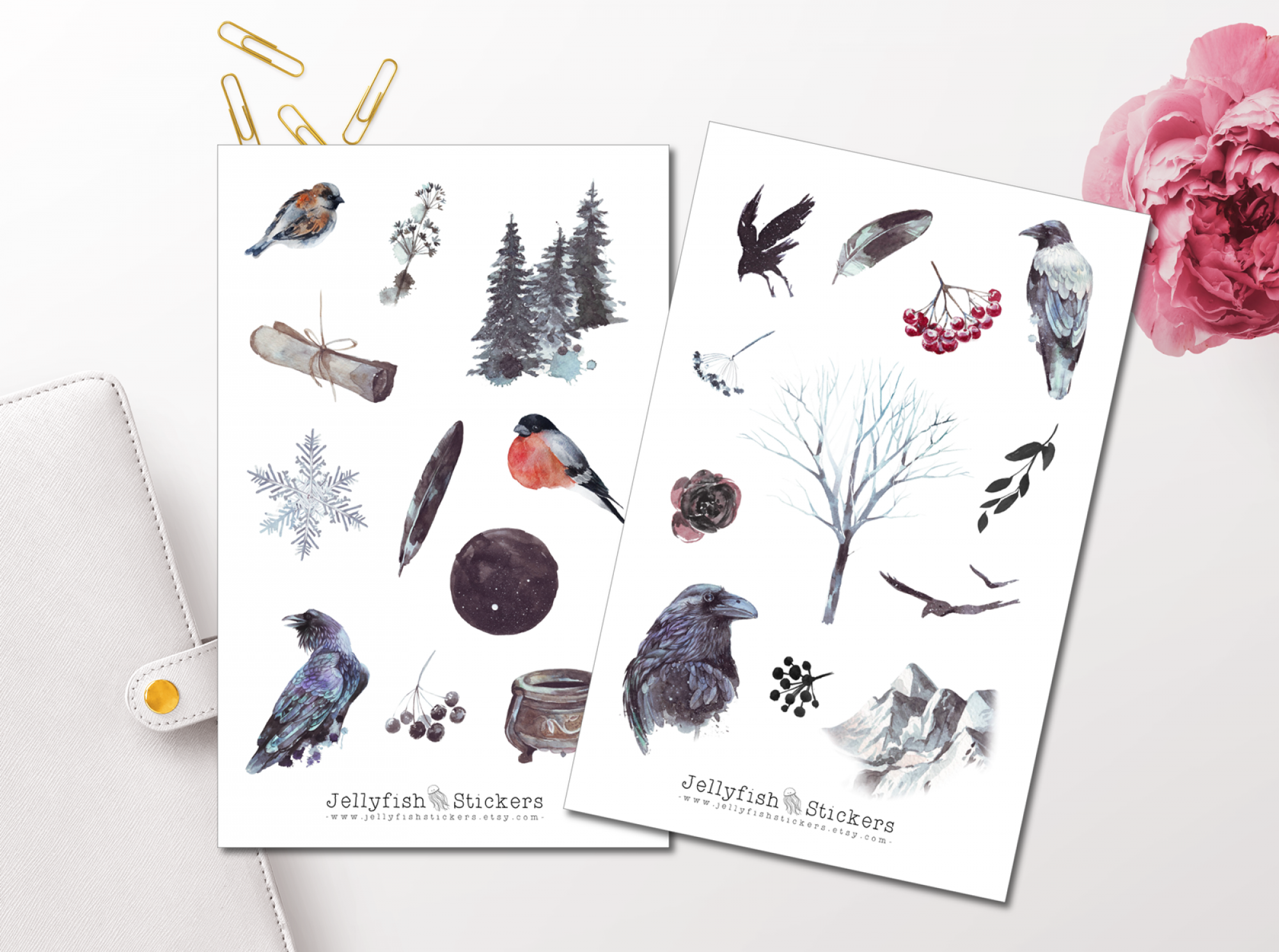 Crows Sticker Set