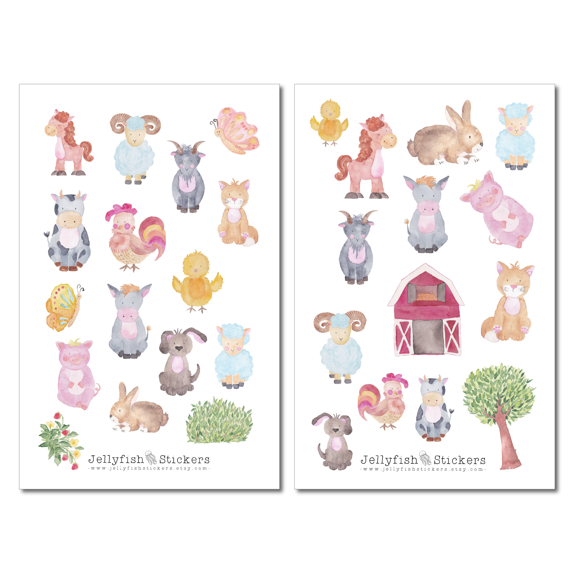 Farmtiere Sticker Set