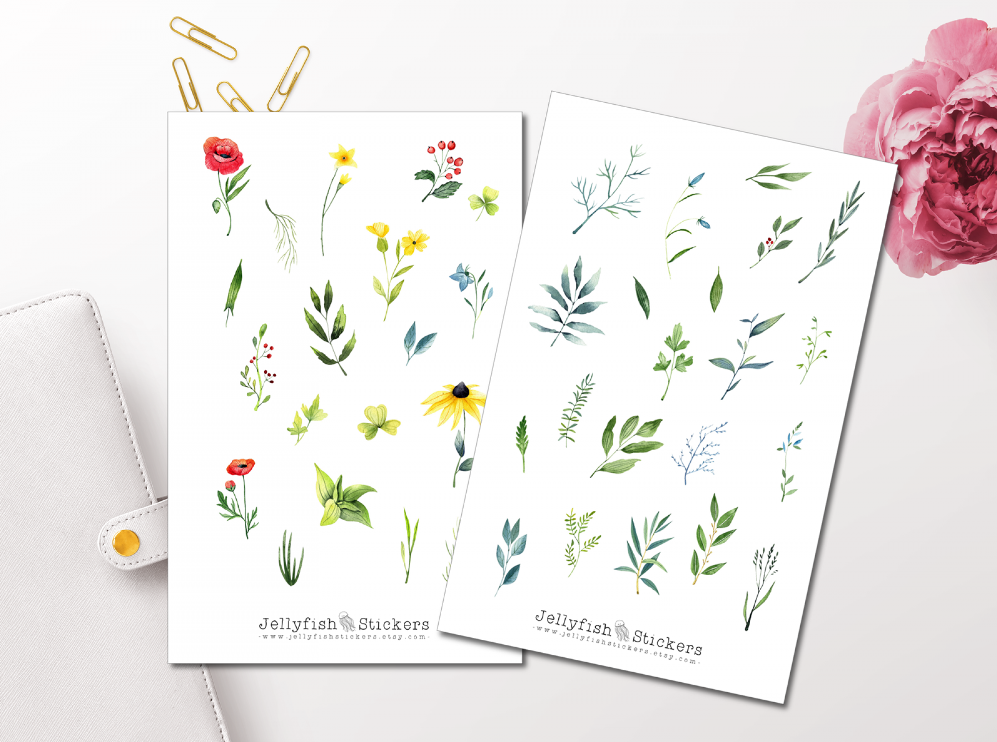 Natur Garten Sticker Set