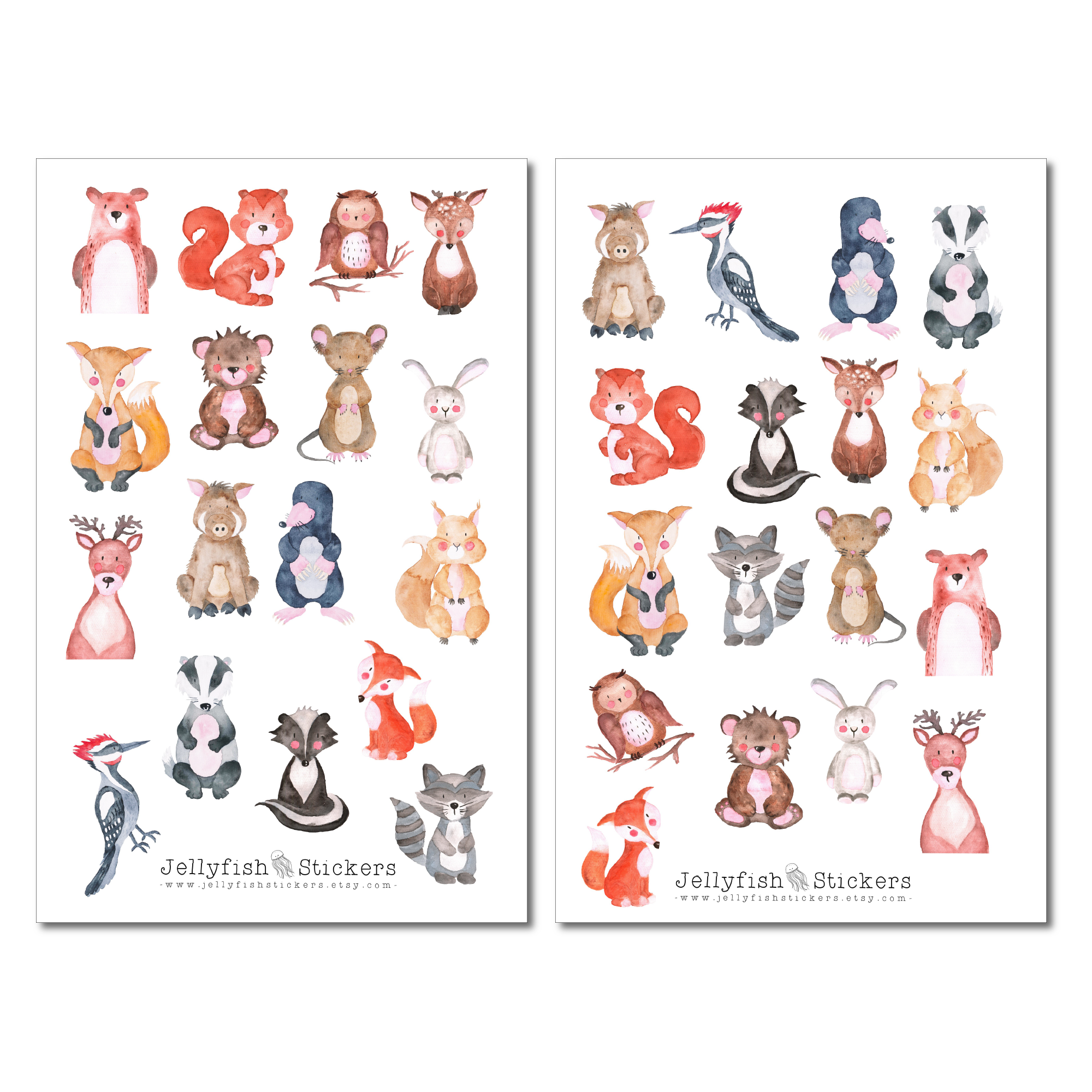 Forest Animals Sticker Set