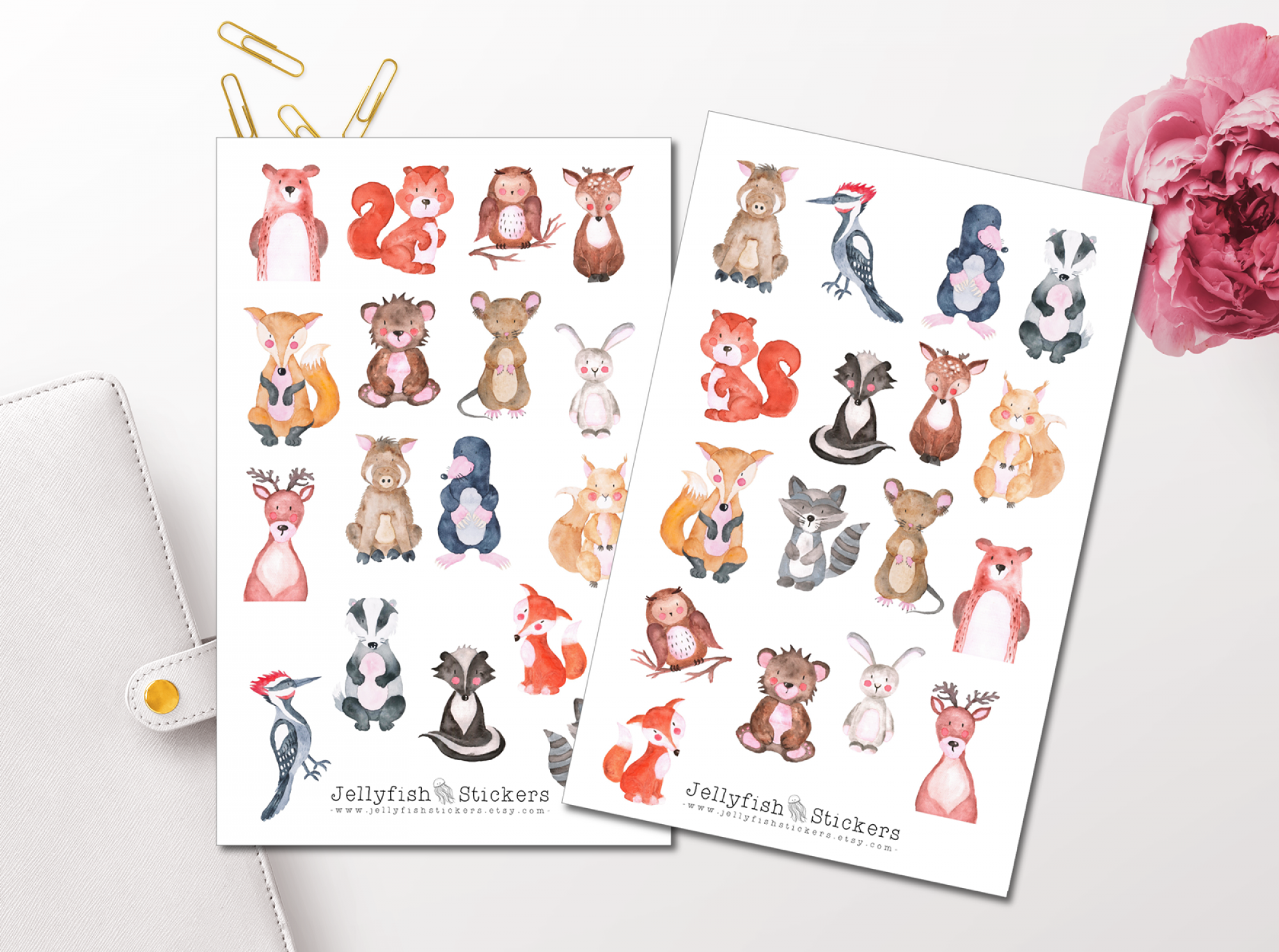 Forest Animals Sticker Set