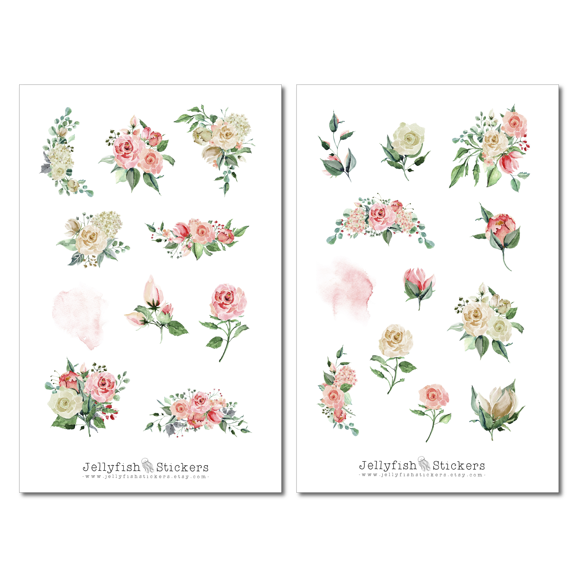 Bouquet of Roses Stickers Set