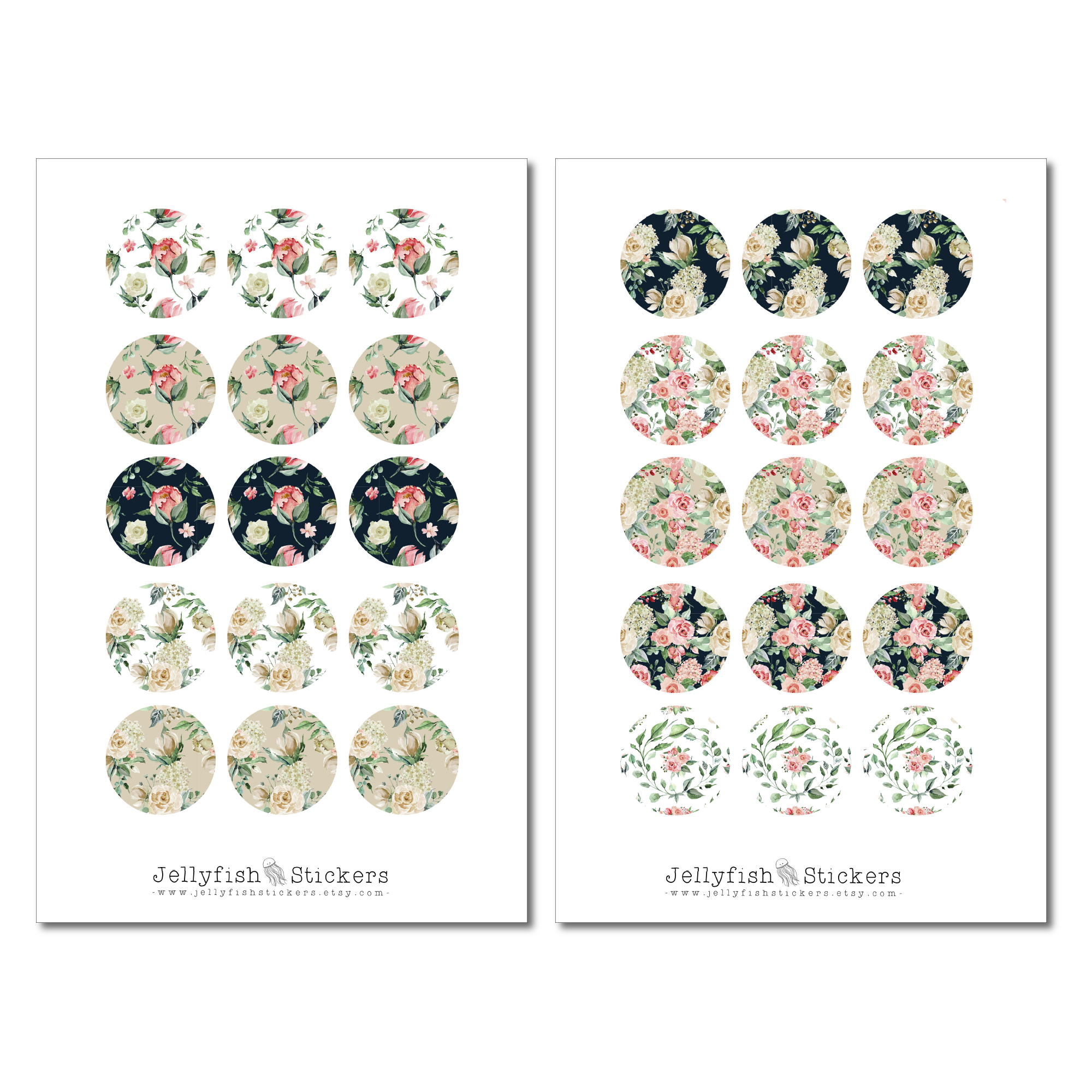 Bouquet of Roses Stickers Set