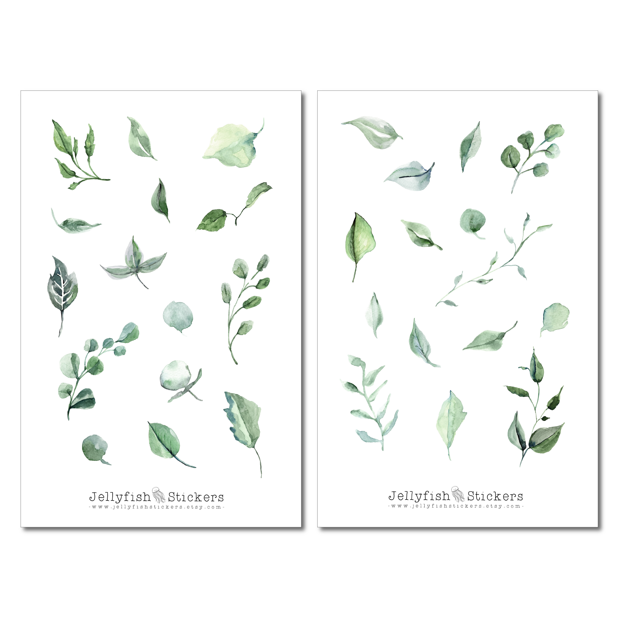 Green Leaves sticker set