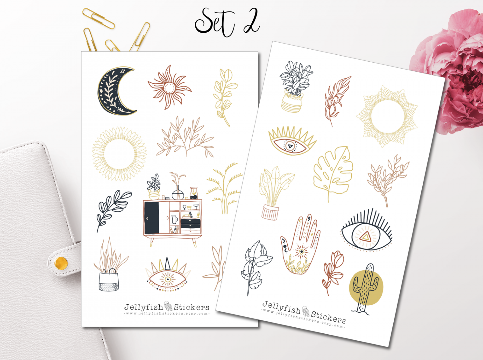 Boho Sticker Set
