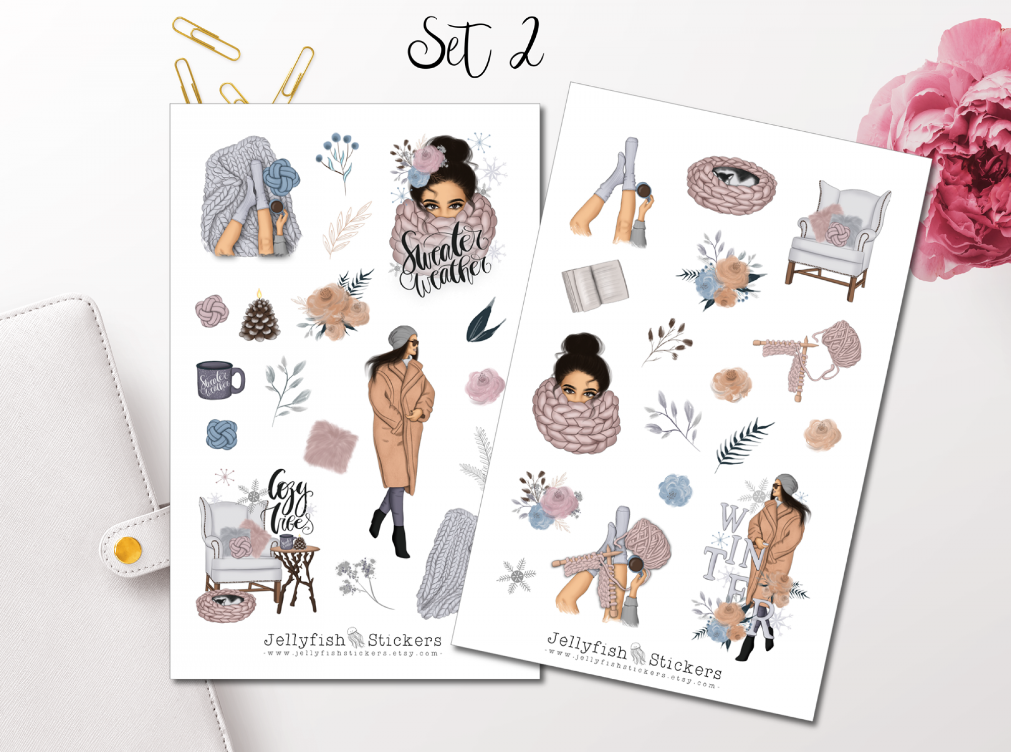 Girls Winter Sticker Set