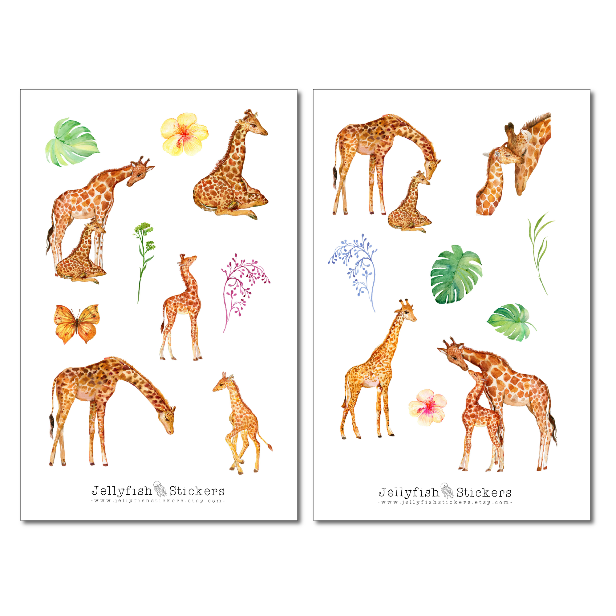 Giraffen Sticker Set