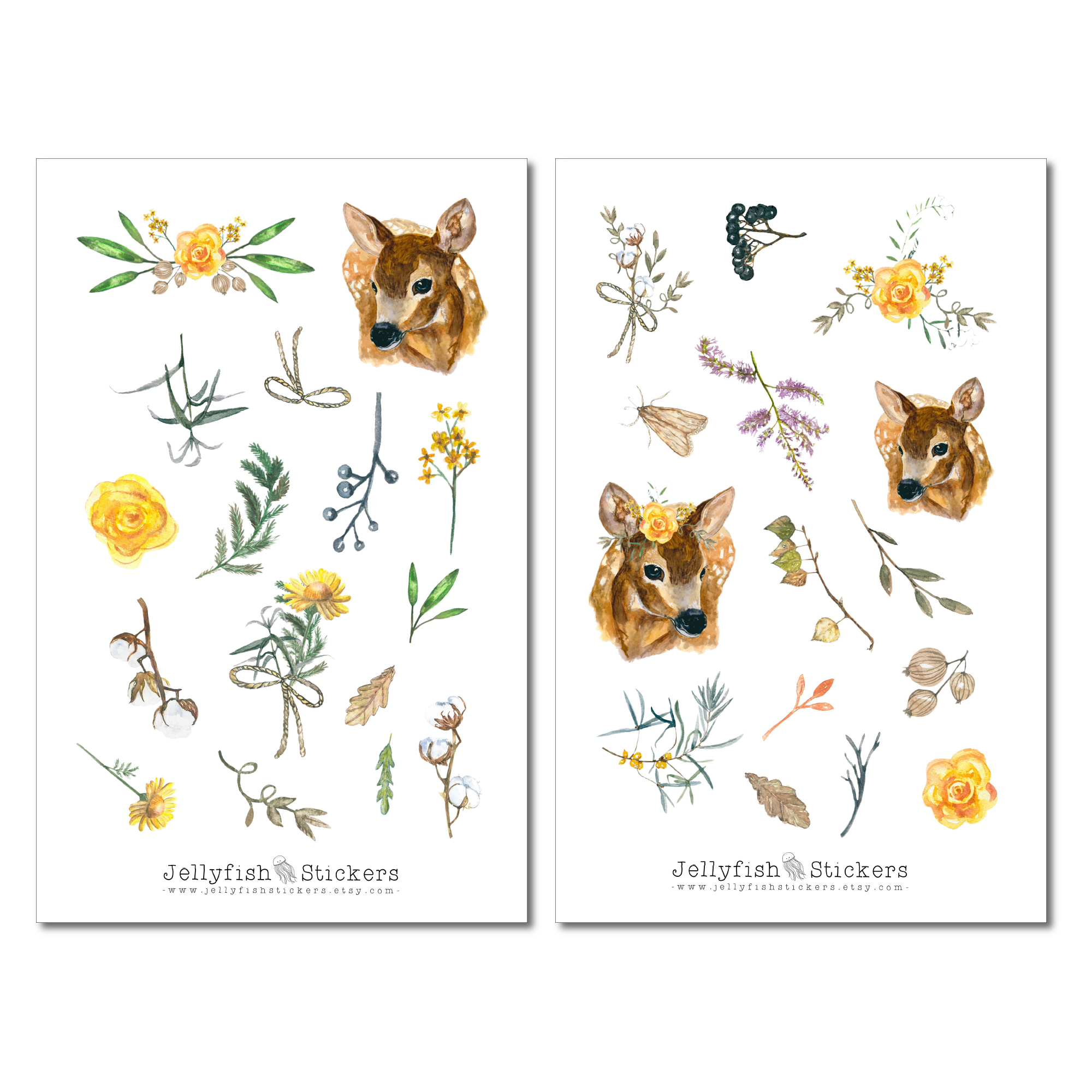 Deer Fall Sticker Set