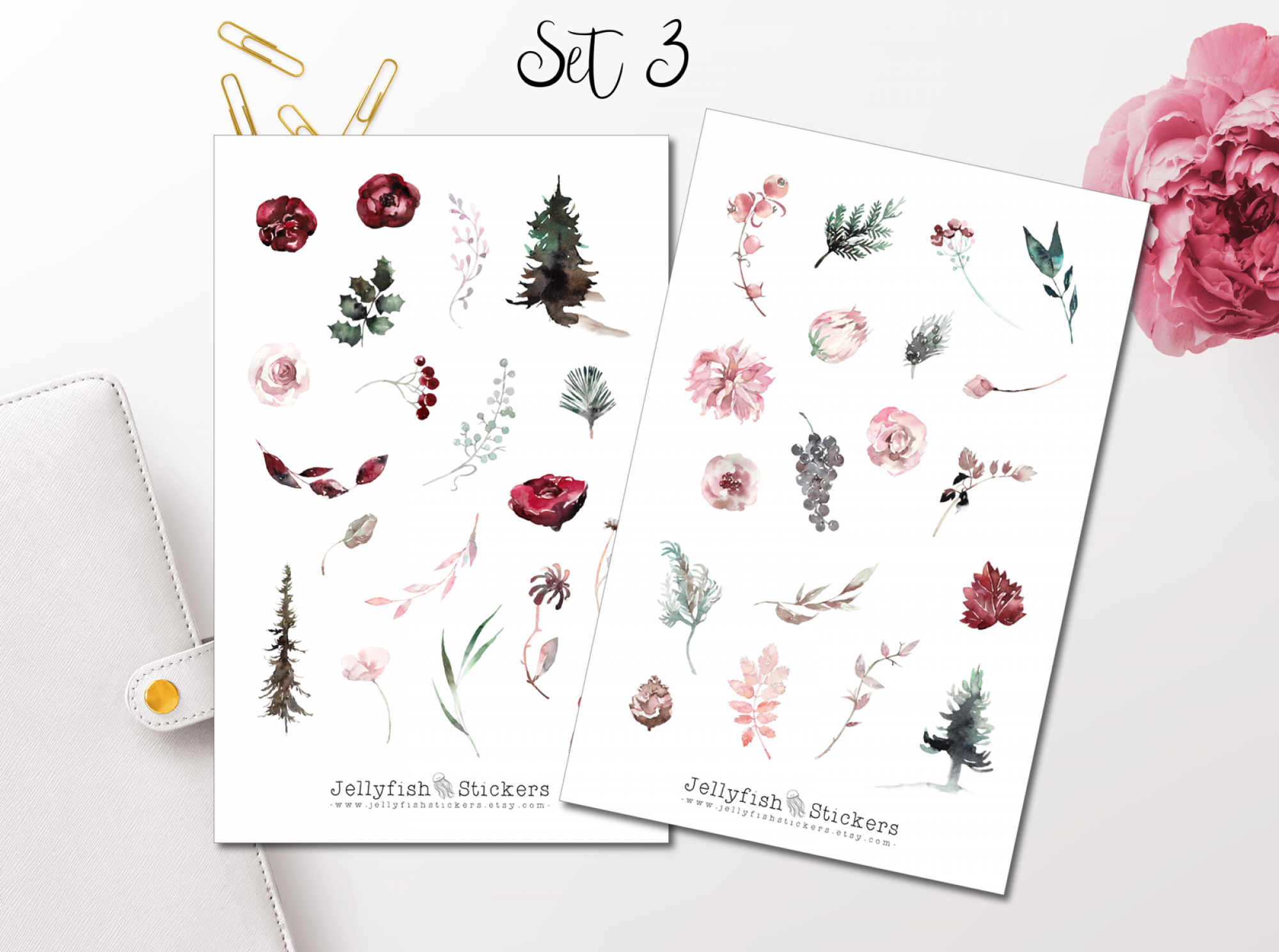 Forest and Moon Sticker Set