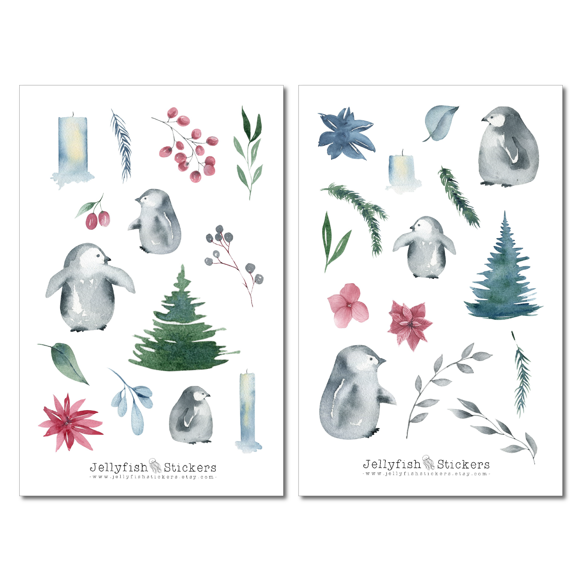 Pinguine Sticker Set
