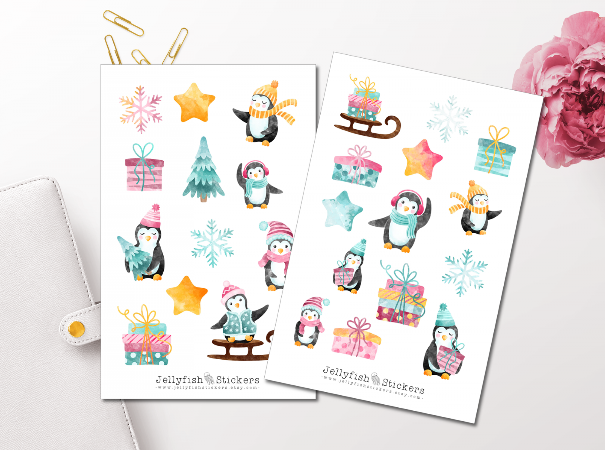 Pinguine Sticker Set