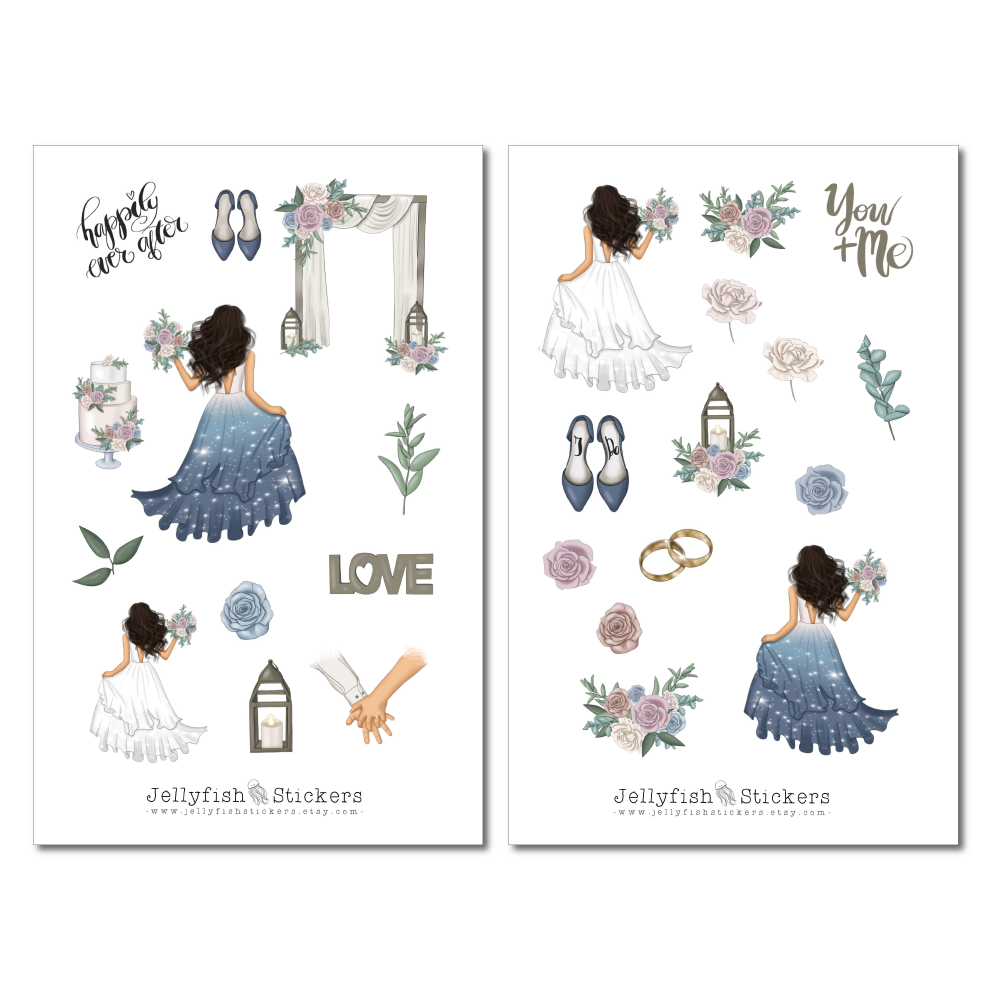 Girls Wedding Sticker Set