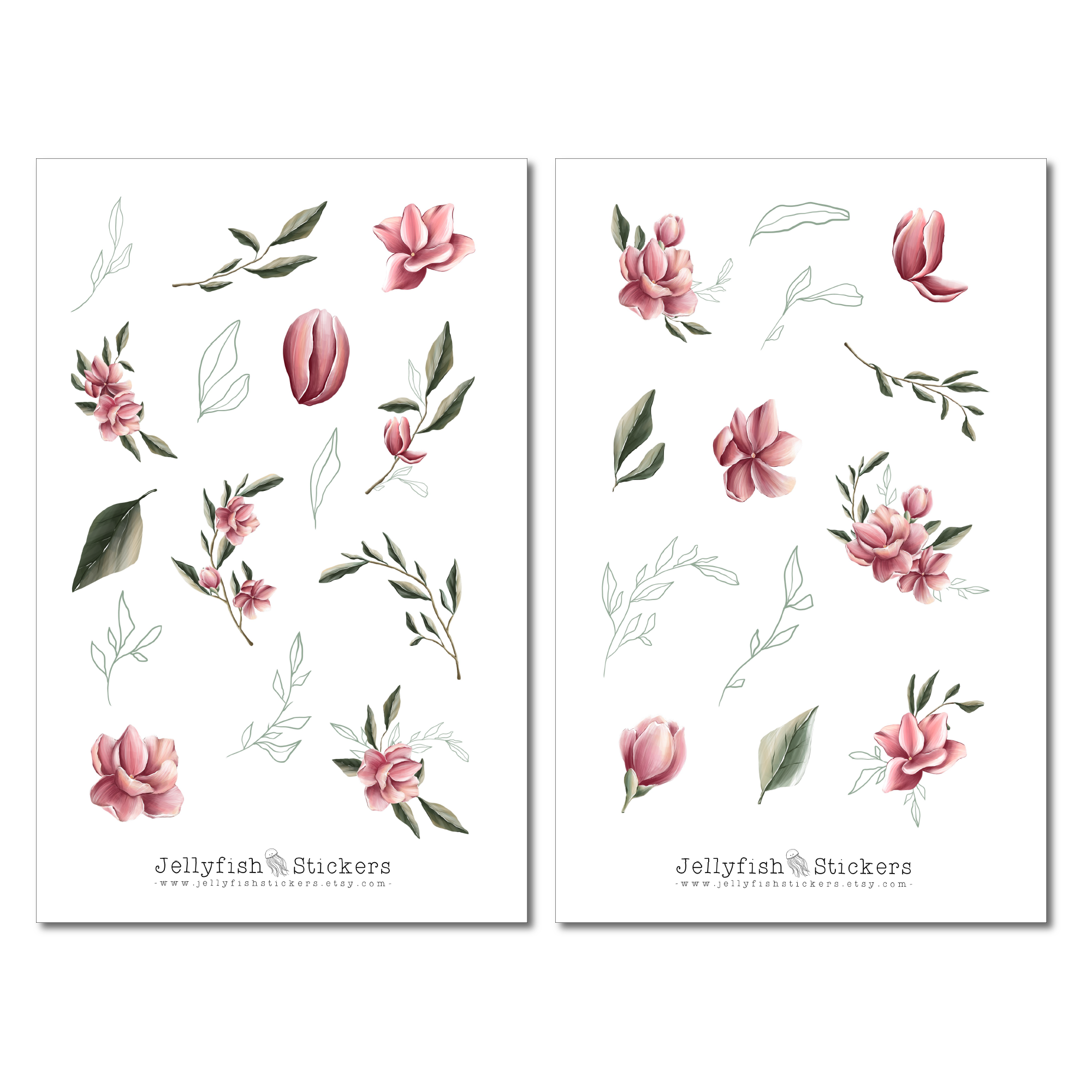 Magnolia Sticker Set