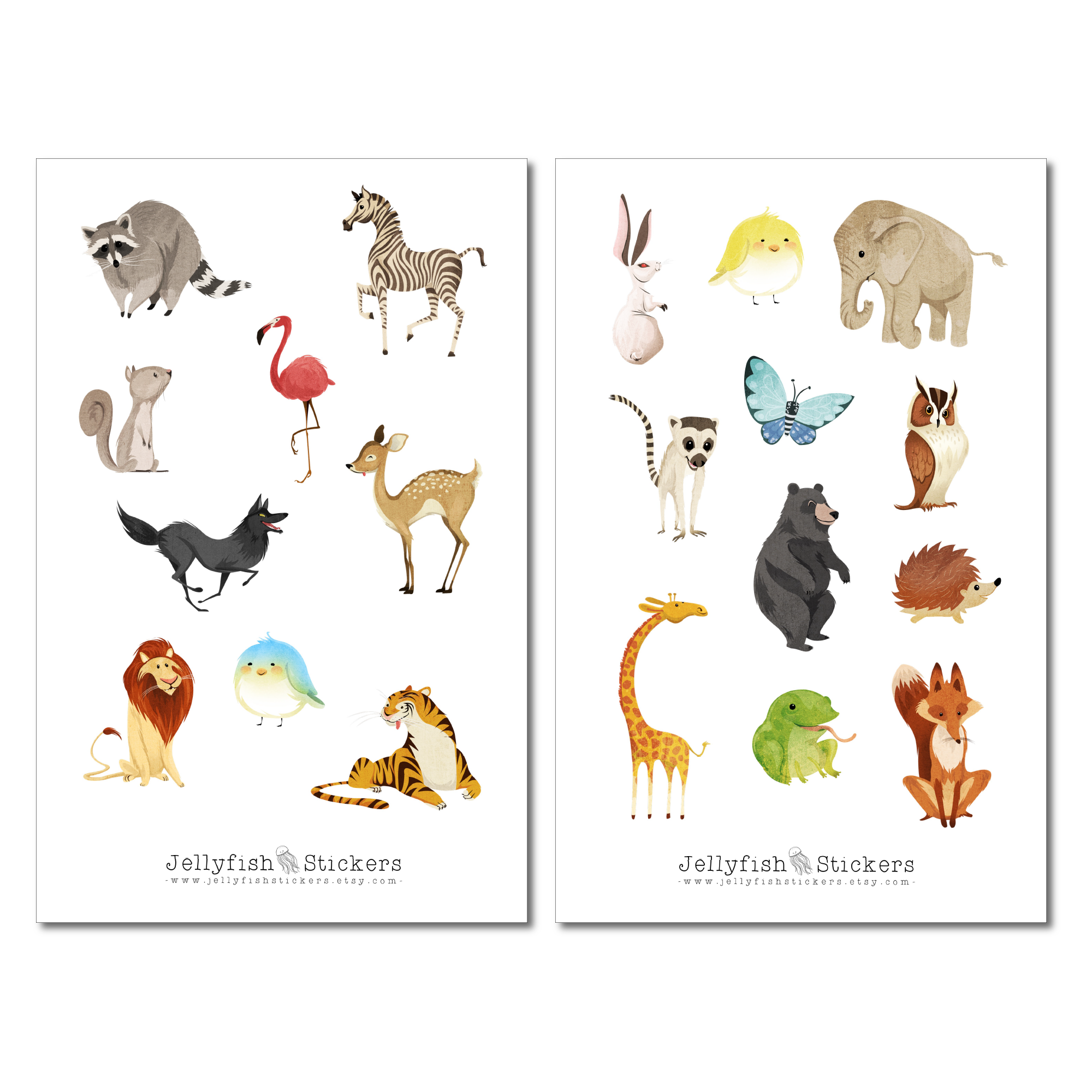 Animals Africa Sticker Set